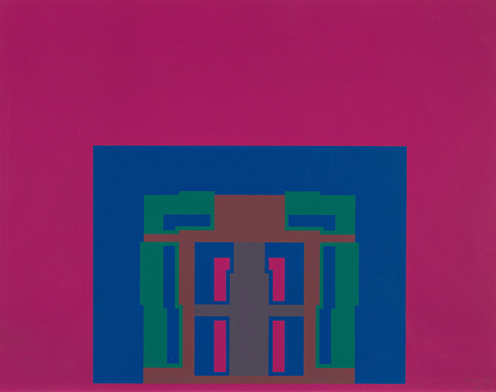 Robyn Denny (1930-2014), Two color screenprints from Paramount Suite, 1969. (1 of 2)