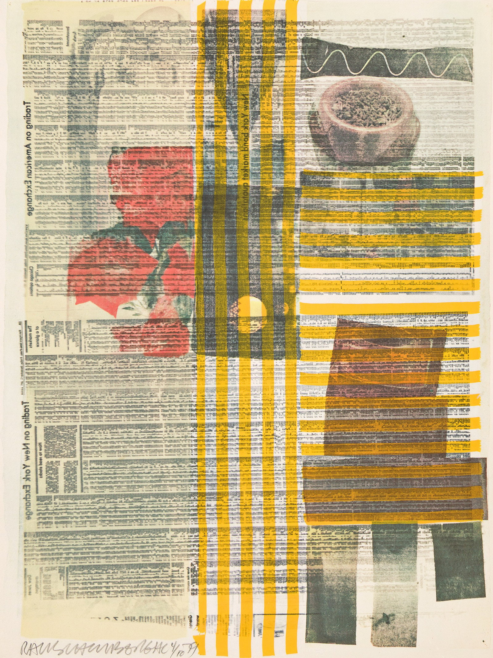 Robert Rauschenberg (1925-2008), One More and We Will Be More Than Half Way There, 1979. (1 of 1)
