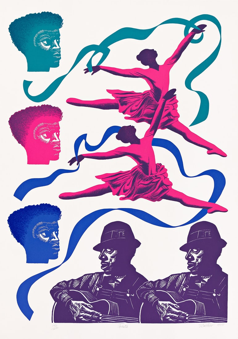 Elizabeth Catlett (1915-2012), Fiesta, 1988. (1 of 1)