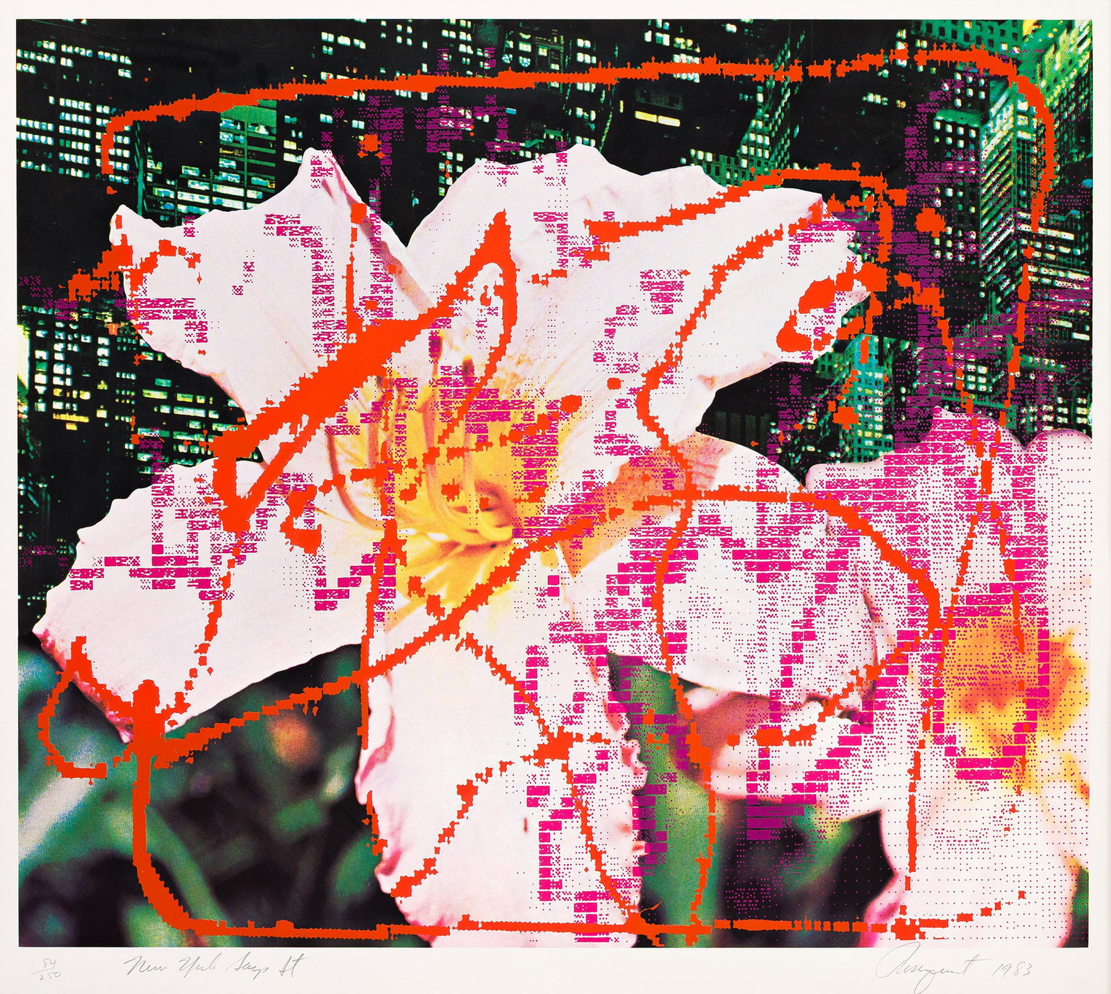 James Rosenquist (1933-2017), New York Says It, 1983. (1 of 1)