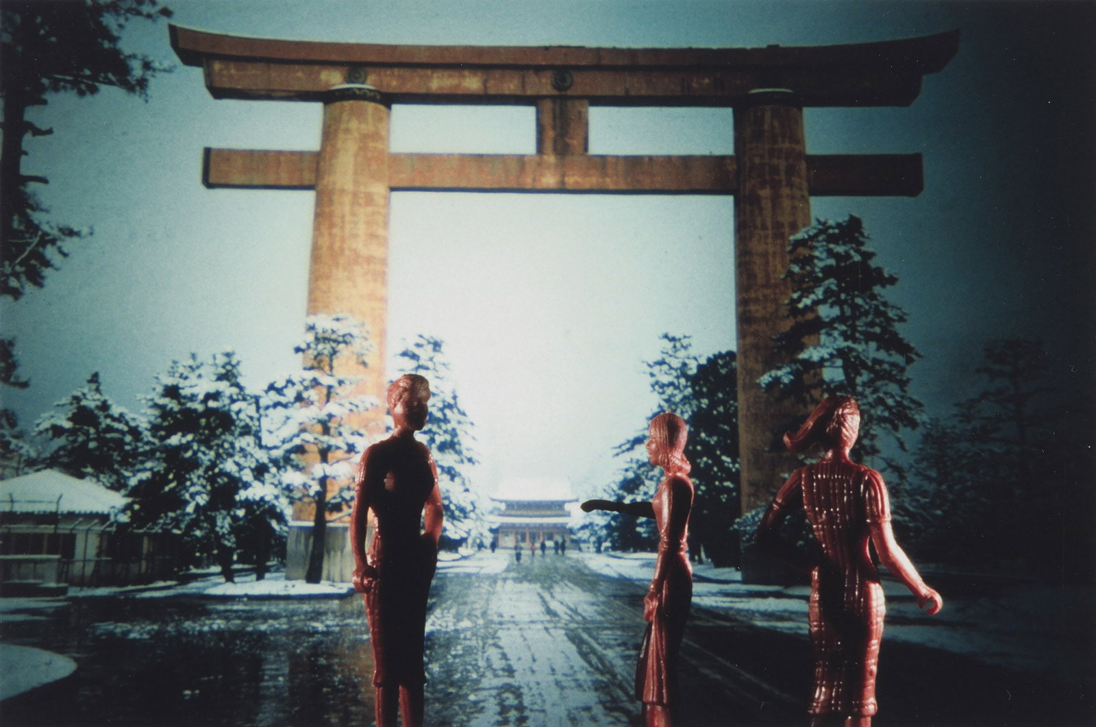 Laurie Simmons (b. 1949), Tourism: Japan, 1985.: Laurie Simmons (b. 1949) Tourism: Japan. Cibachrome print, 1985. Signed, titled and inscribed "AP" and "Thank you! From Laurie" in ink, verso. Image: 5 3/4 x 8 5/8 in. (14.6 x 21.9 cm.) Sheet: 6 x 9