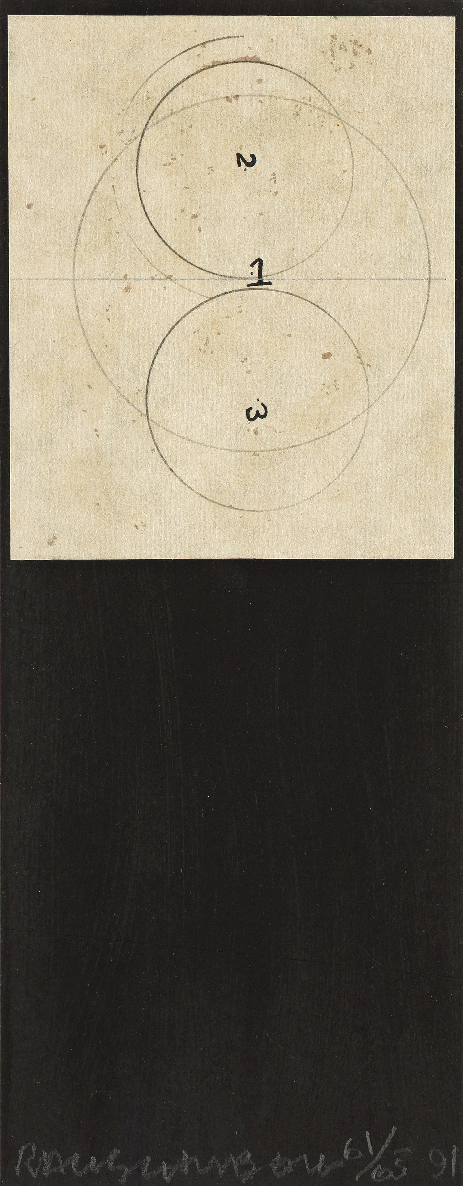 Robert Rauschenberg (1925-2008), Shirtboard (Concentric Circles), 1991. (1 of 1)