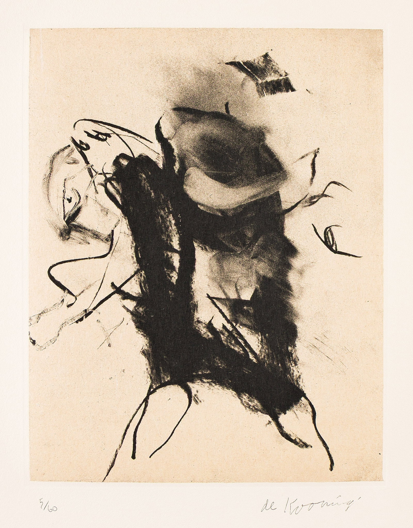 Willem de Kooning (1904-1997), Untitled from Seventeen Lithographs for Frank O'Hara, 1988. (1 of 1)