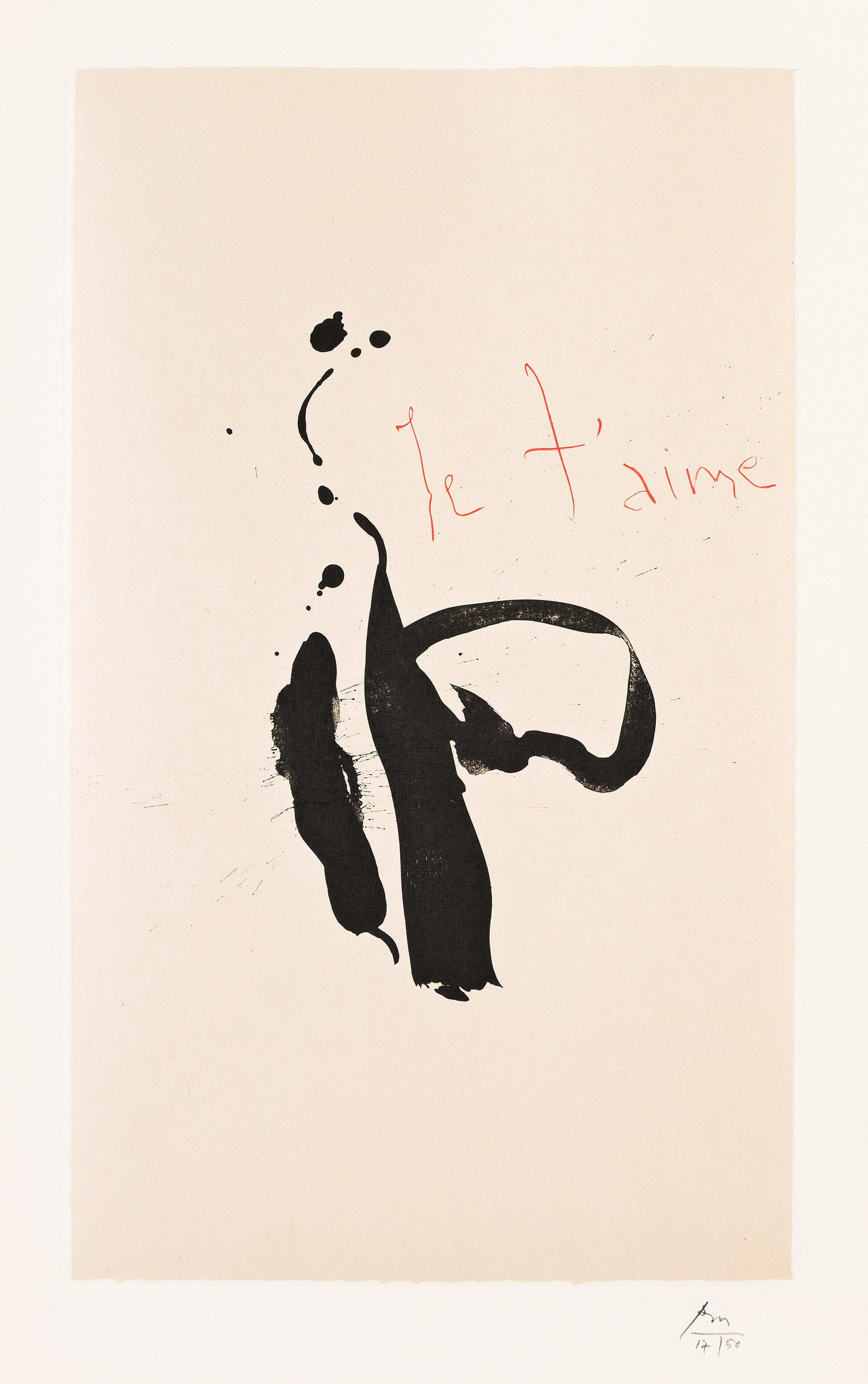 Robert Motherwell (1915-1991), Je t'aime, 1987-88. (1 of 1)