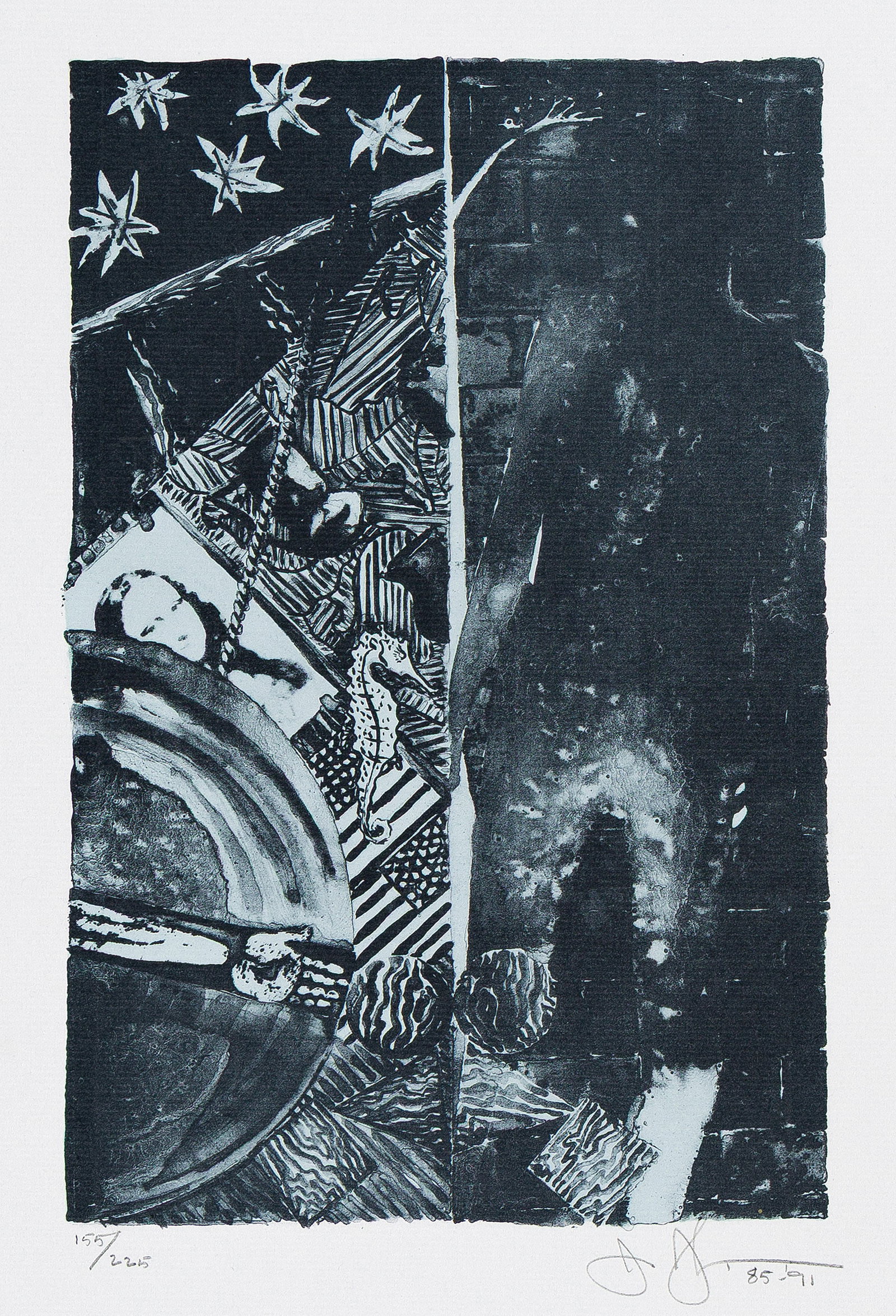 Jasper Johns (b. 1930), Summer (Blue), 1985-91. (1 of 1)