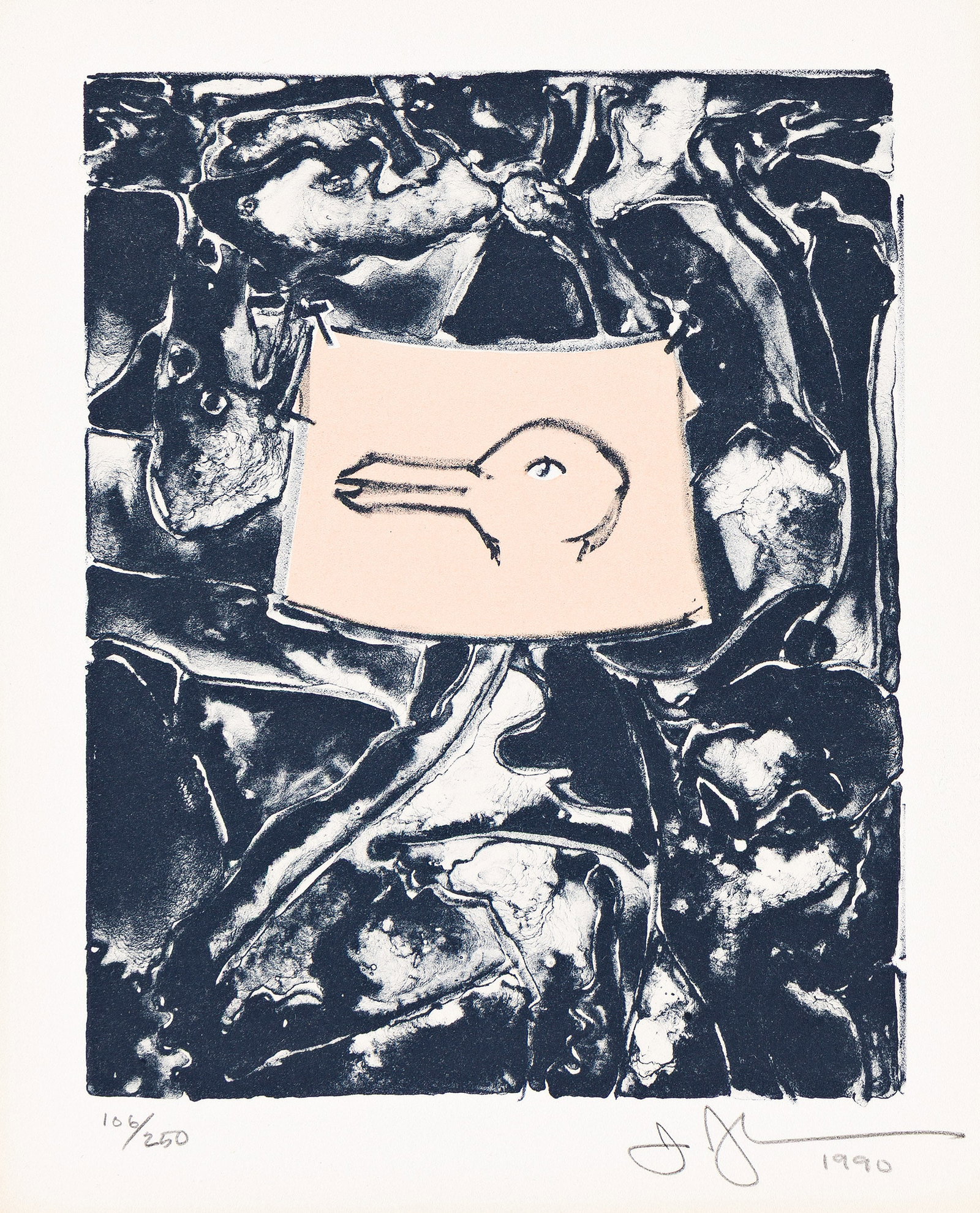 Jasper Johns (b. 1930), Untitled (Rabbit/Duck), 1990. (1 of 1)