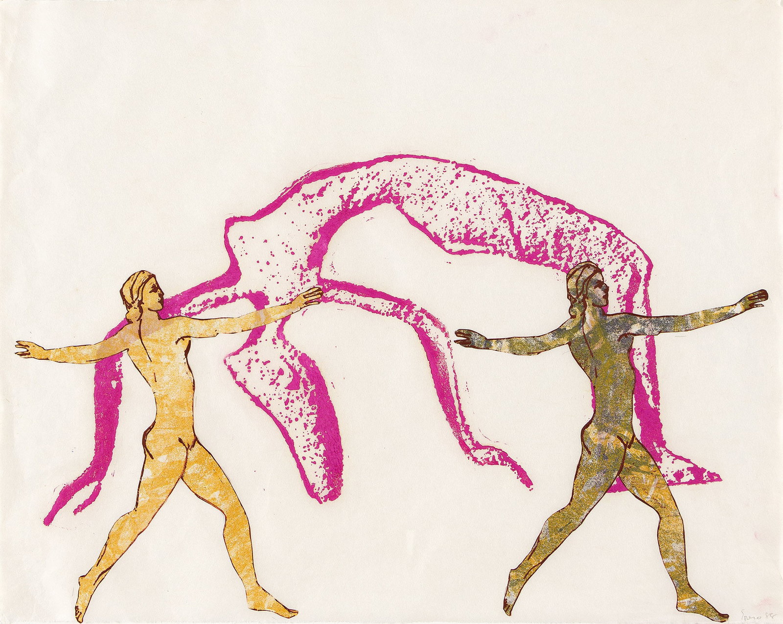 Nancy Spero (1925-2009), Untitled (Dancing Figures), 1988. (1 of 1)