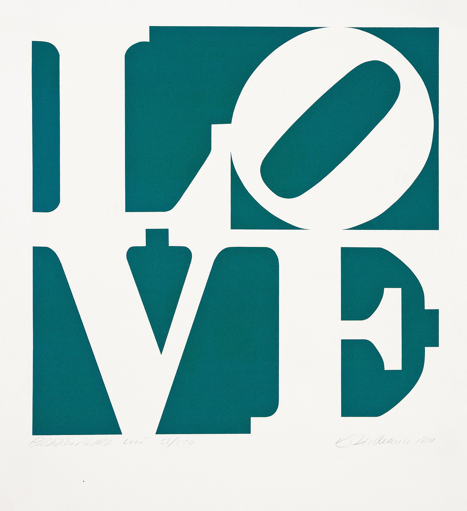 Robert Indiana (1928-2018), Greenpeace Love, 1994. (1 of 1)