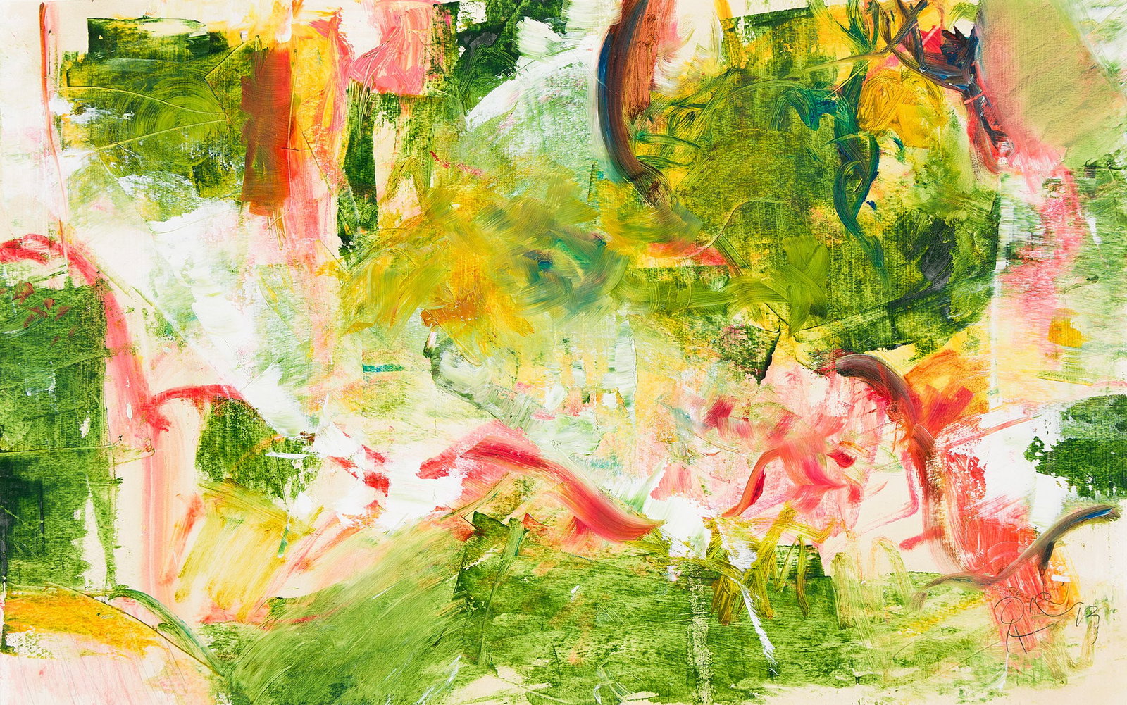 Frank O'Cain (b. 1937), Untitled.: Frank O'Cain (b. 1937) Untitled. Acrylic on thick wove paper. Signed in pencil, lower right. 21 3/4 x 33 1/8 in. (55.2 x 84.1 cm.) Frame: 27 x 39 in. (68.6 x 99.1 cm.) Additional Details</