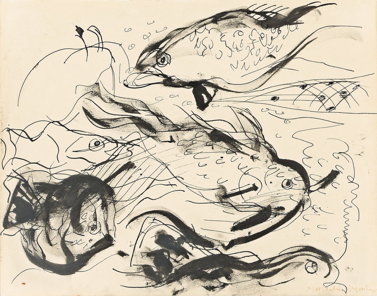 Malcolm Morley (1931-2018), Fish. (1 of 1)