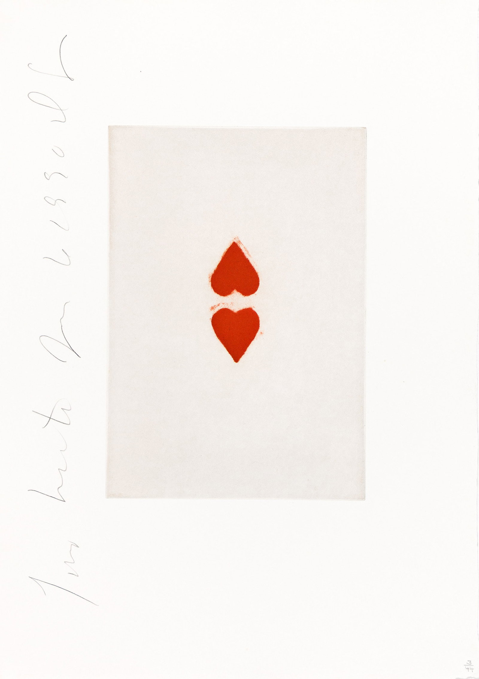 Donald Sultan (b. 1951), Two Hearts, 1990. (1 of 1)