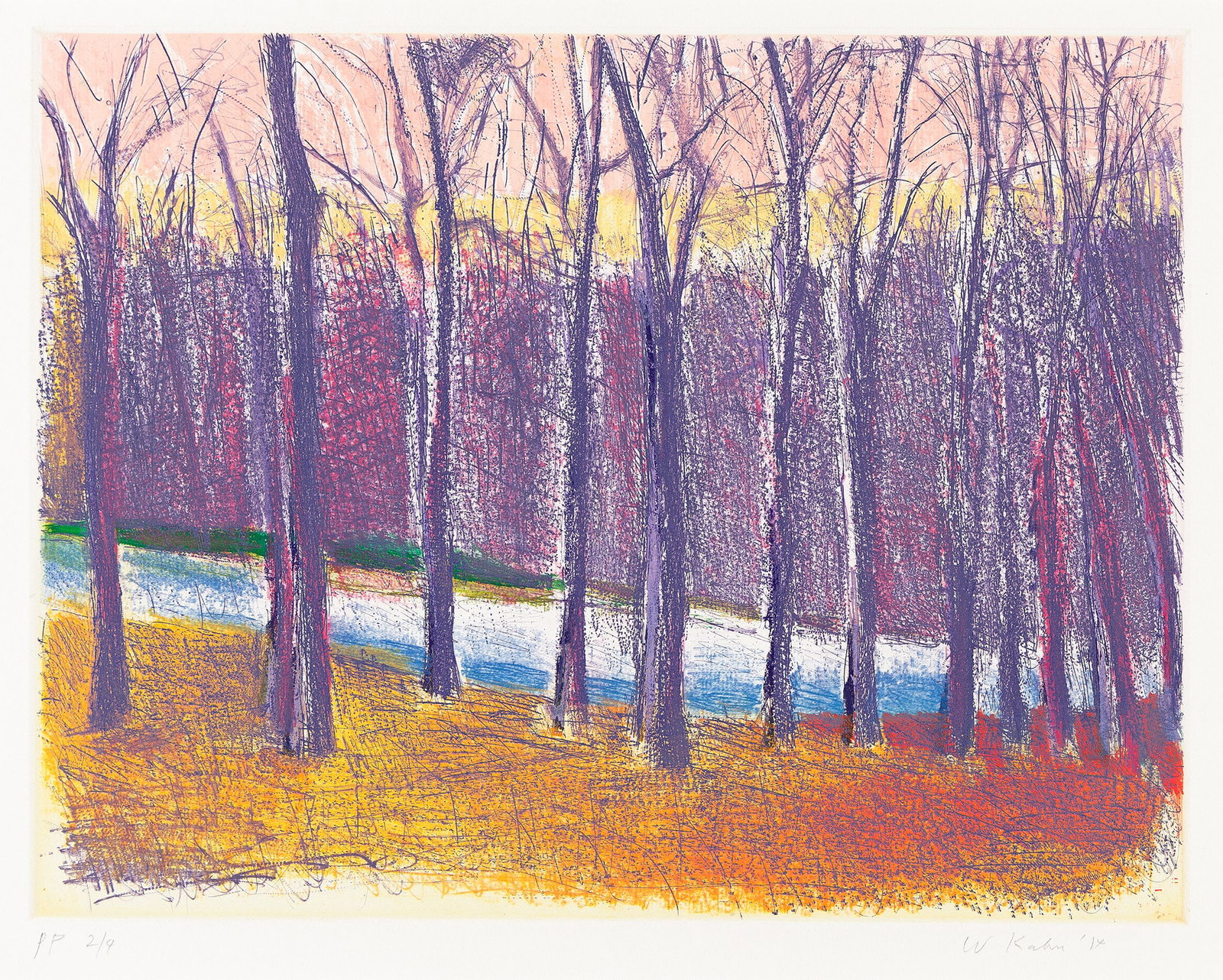 Wolf Kahn (1927-2020), Stream Through the Trees, 2014. (1 of 1)