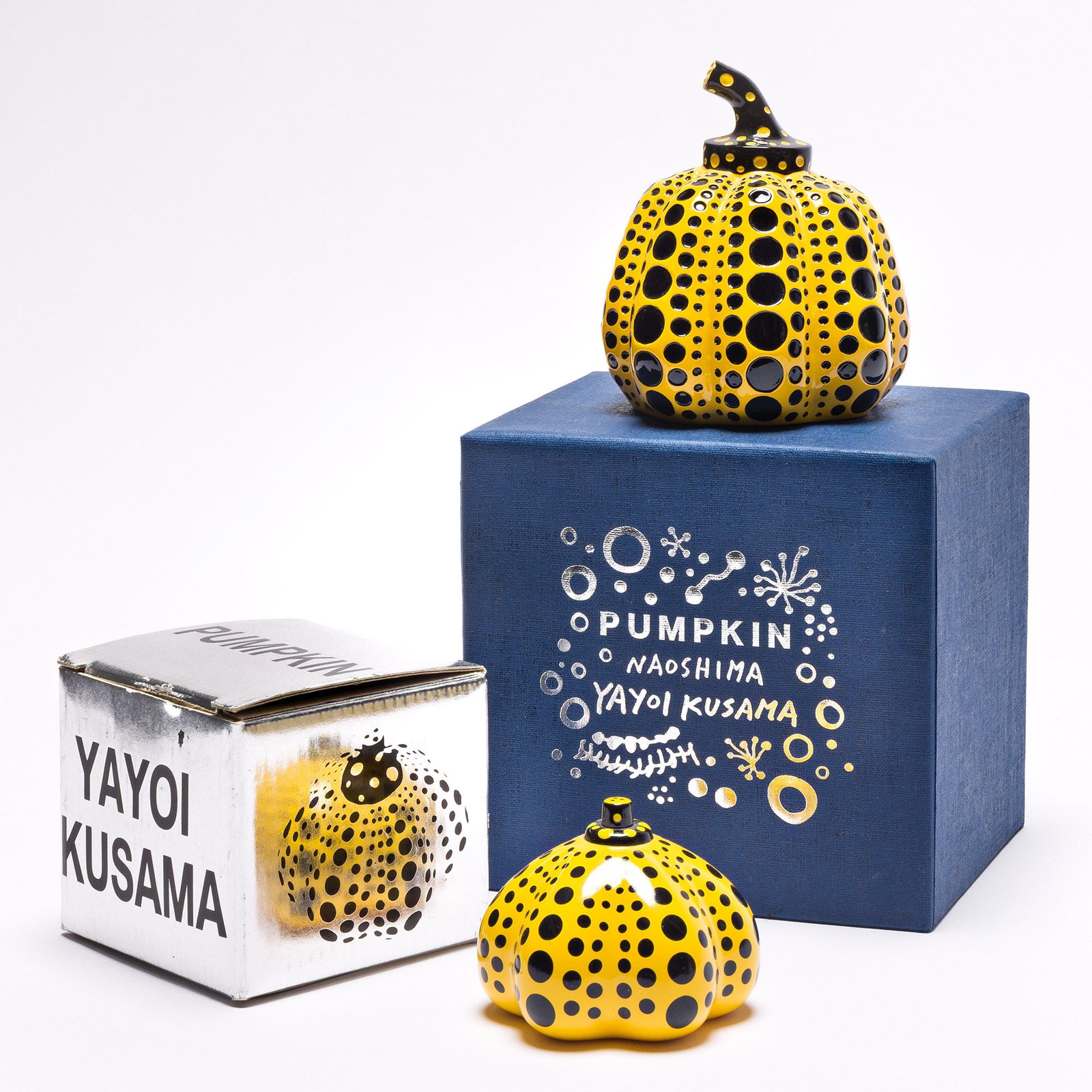 Yayoi Kusama (b. 1929), Two Pumpkin multiples. (1 of 2)