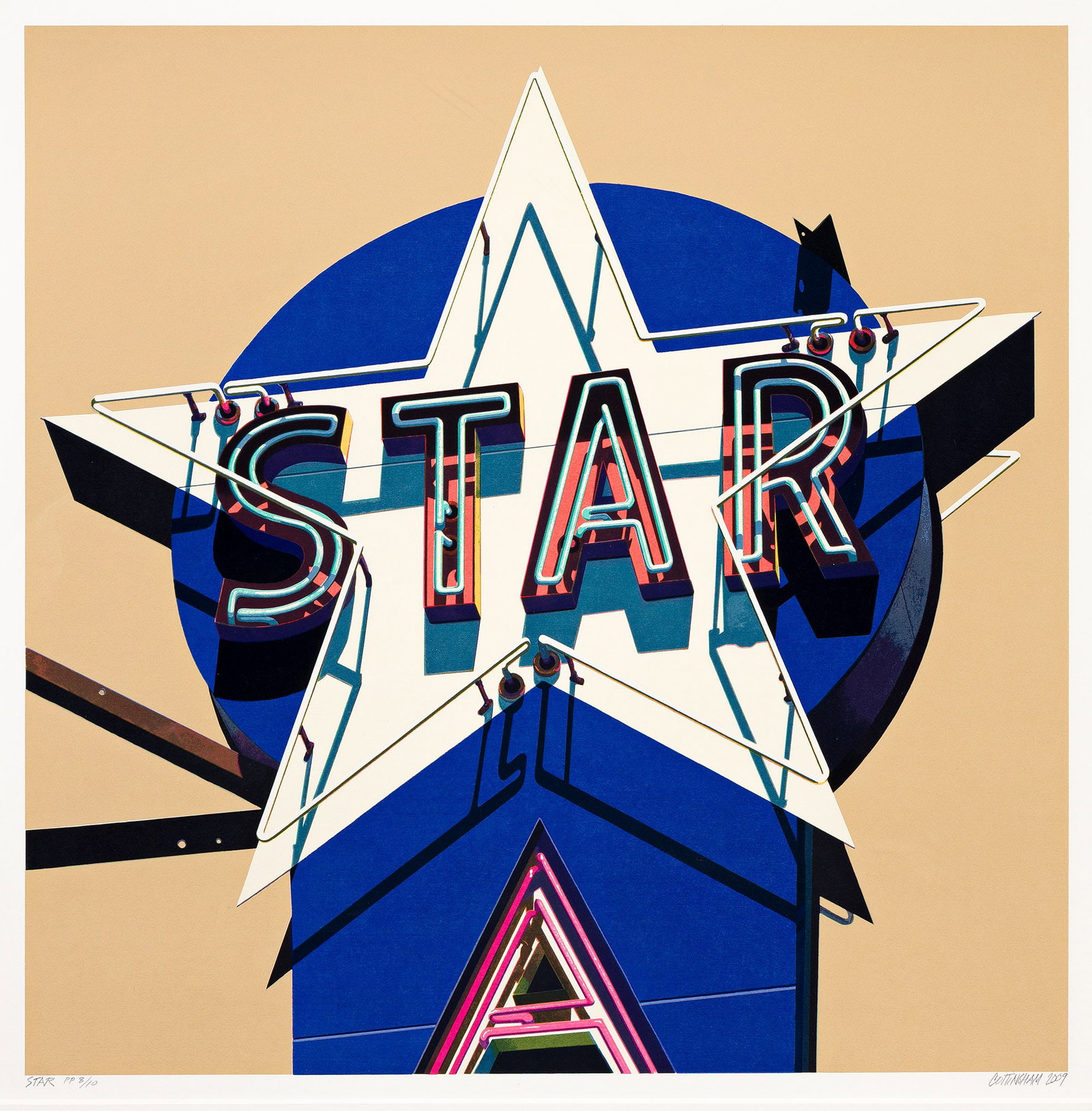 Robert Cottingham (b. 1935), Star, 2009. (1 of 1)