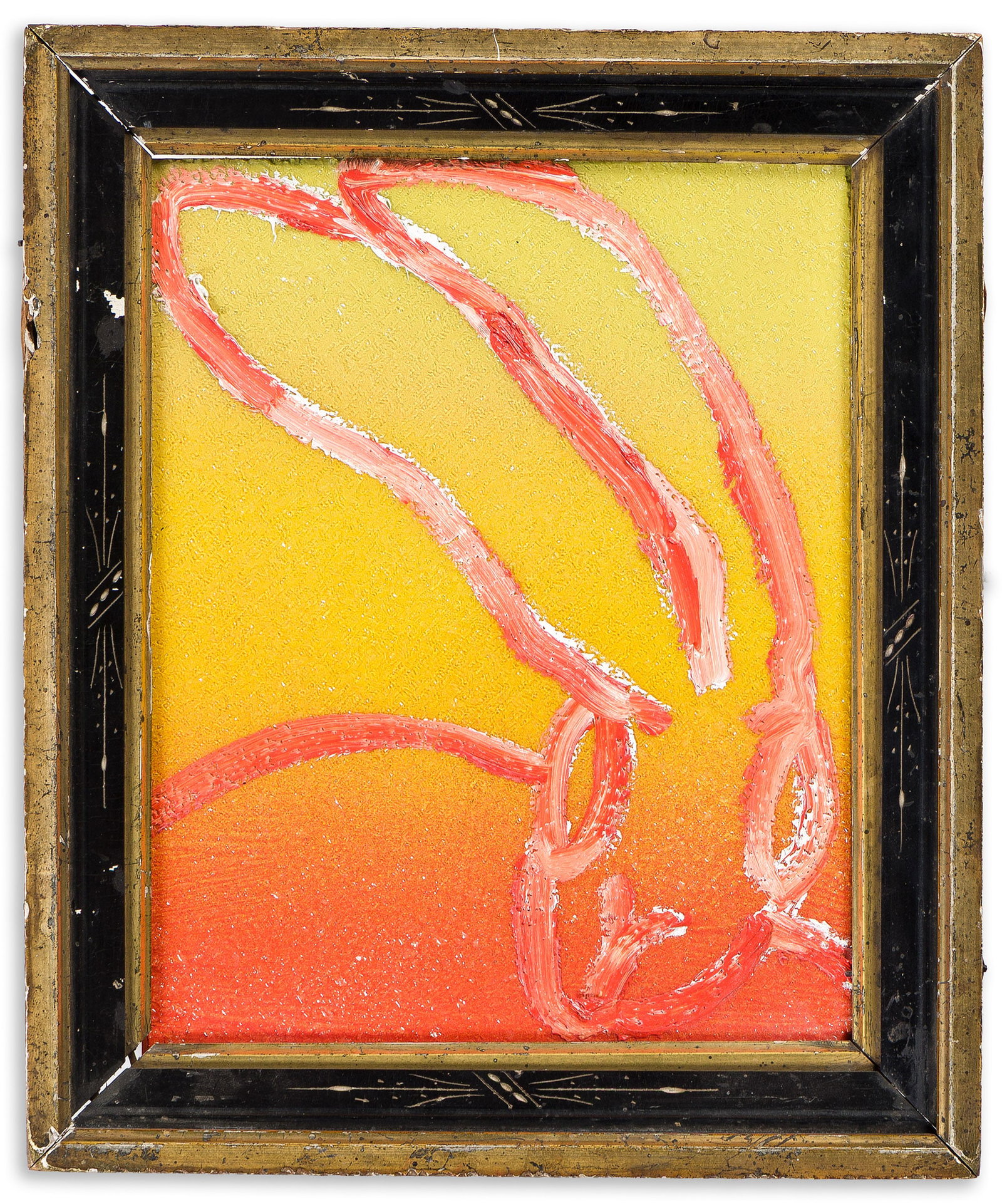 Hunt Slonem (b. 1951), Untitled, 2018.: Hunt Slonem (b. 1951) Untitled. Oil and diamond dust on wood panel, 2018. Signed, dated and with the artist's work number in black pencil, verso. 10 x 8 in. (25.4 x 20.3 cm.) Frame: 12 1/2 x 10 1/2