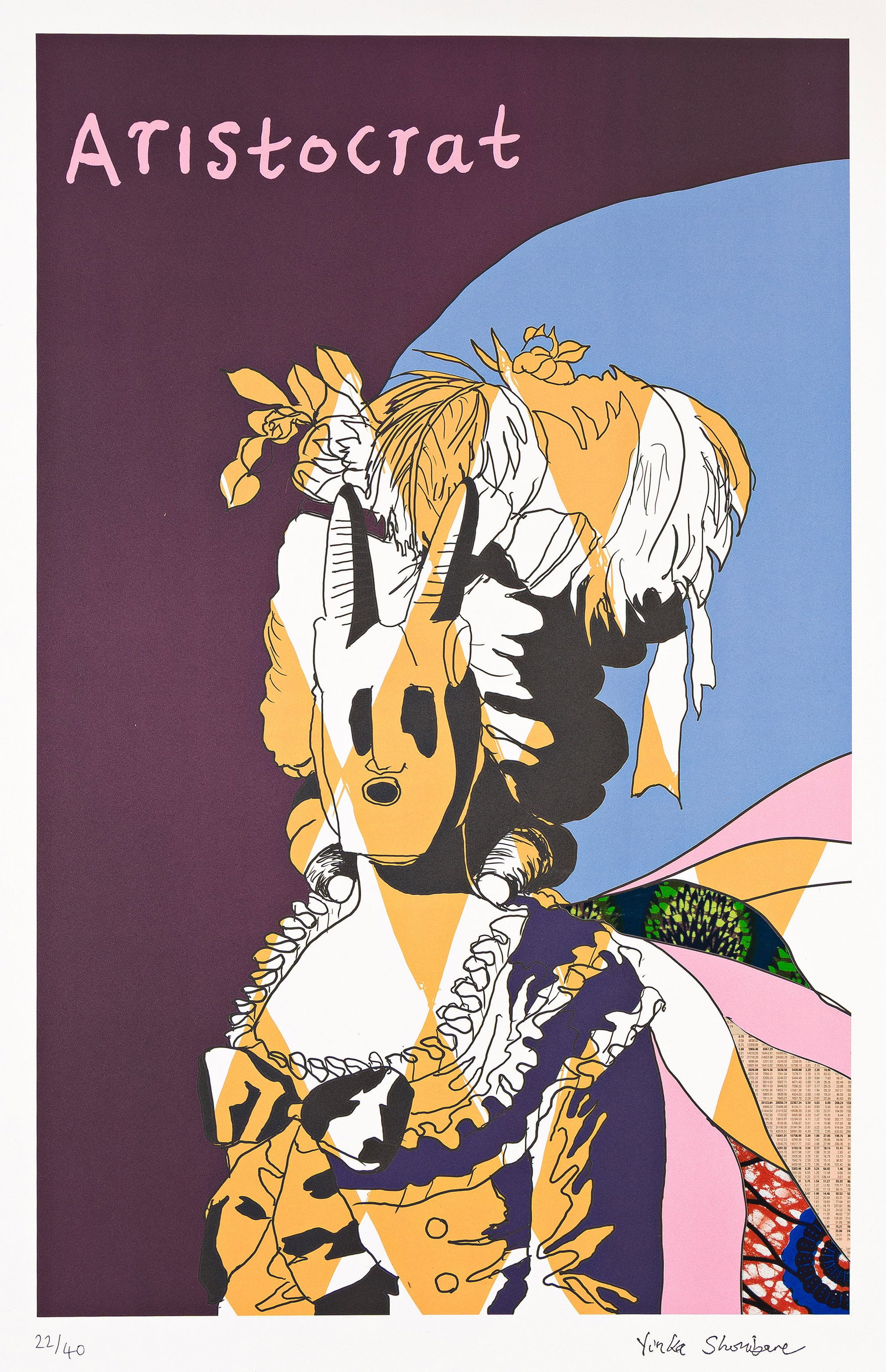Yinka Shonibare (b. 1962), Aristocrat in Blue, 2020. (1 of 1)
