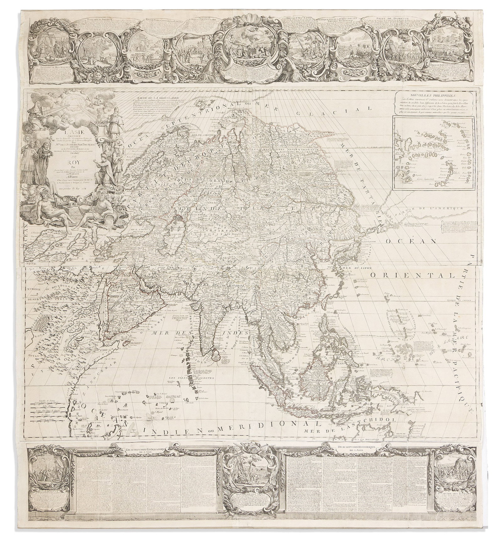 (ASIA.) Jean-Baptiste Nolin. L'Asie Dressee sur les Nouvelles Observations. Paris, 1784 (1 of 1)
