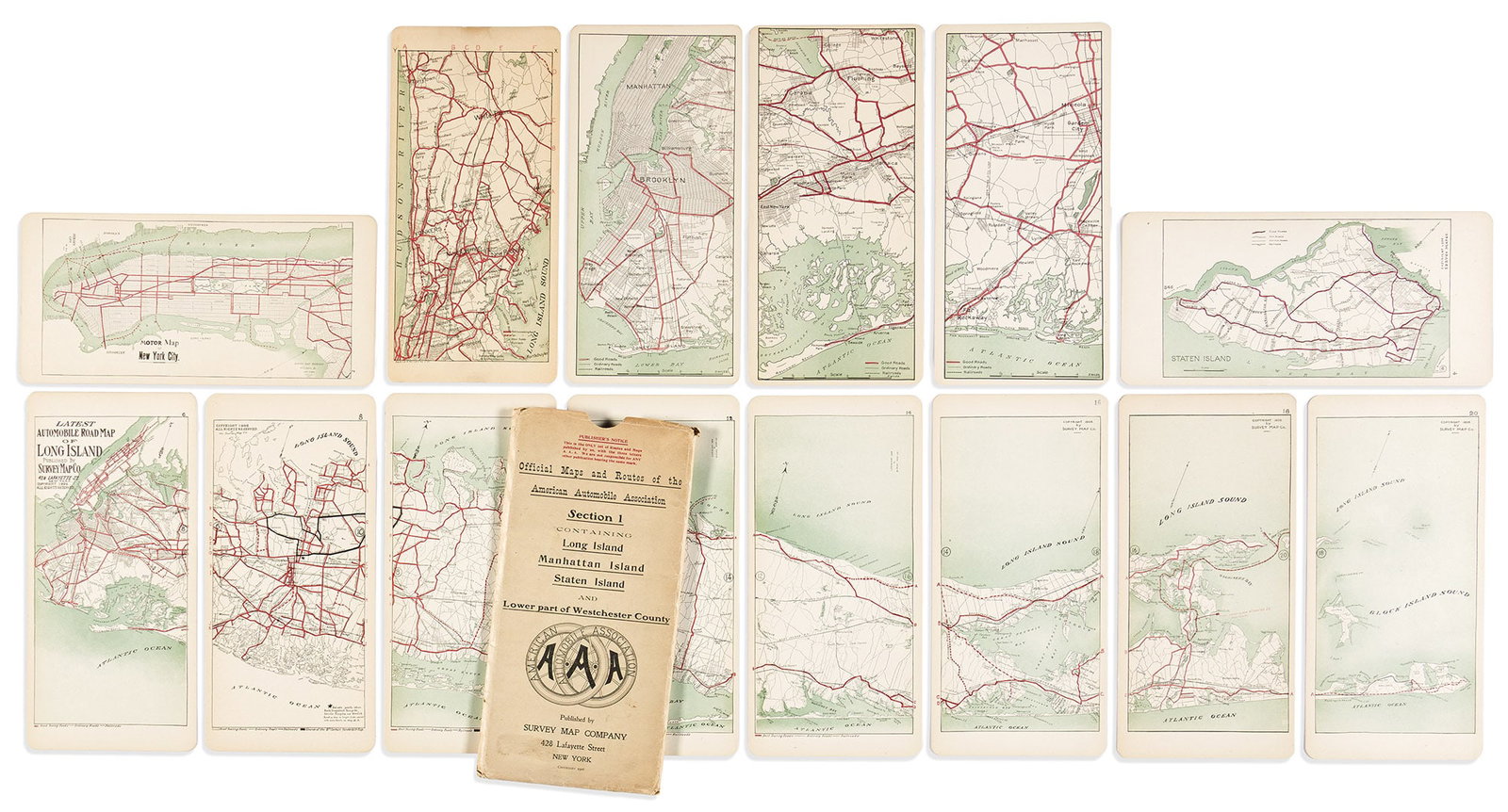 (NEW YORK CITY.) American Automobile Association. Official Maps and Routes of the American (1 of 1)