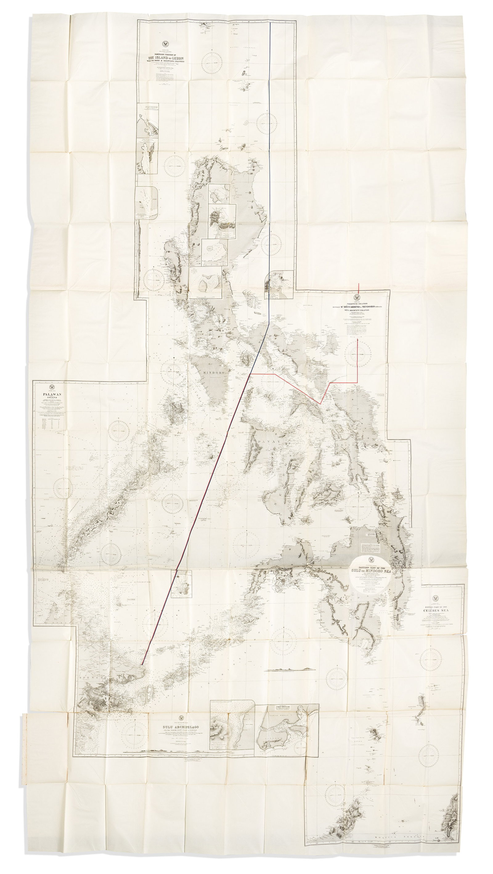 (PHILIPPINES.) [Map to]: A Treaty of Peace Between the United States and Spain, signed at the City: (PHILIPPINES.) United States Navy, Hydrographic Office. [Map to]: A Treaty of Peace Between the United States and Spain, signed at the City of Paris, on December 10, 1898. Washington, D.C.: Government