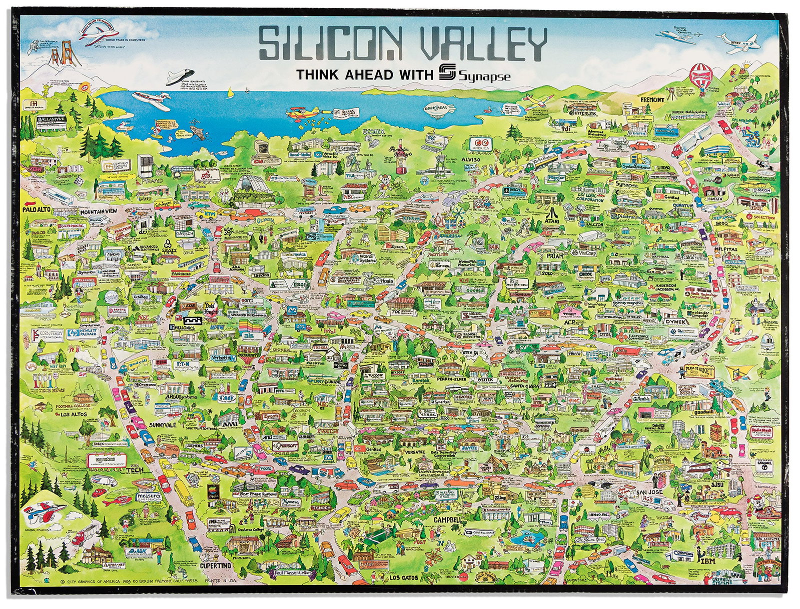 (TECHNOLOGY and INNOVATION.) City Graphics of America; after Maryanne Regal Hoburg. Silicon Valley. (1 of 1)