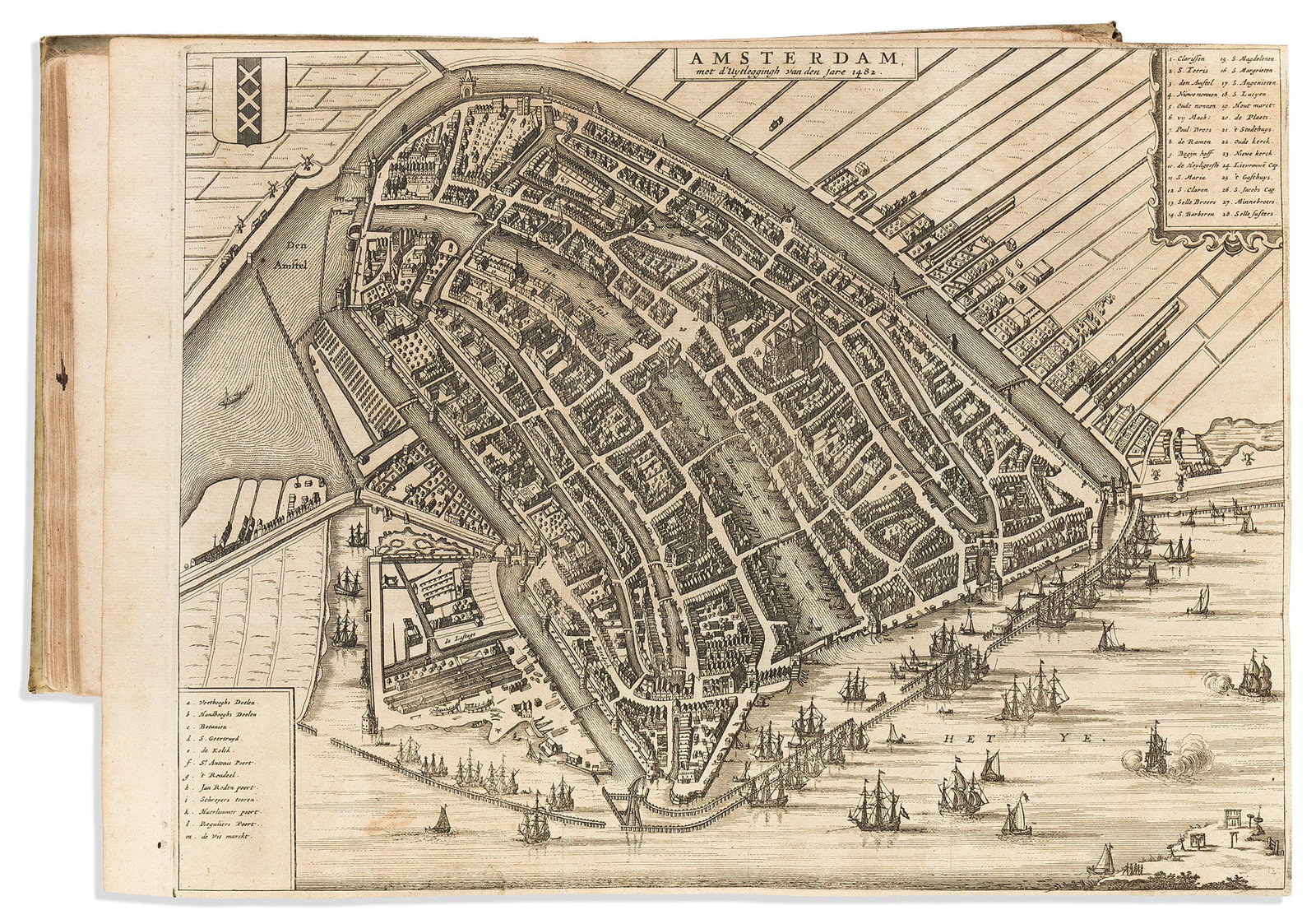 (AMSTERDAM.) Philipp von Zesen. Beschreibung der Stadt Amsterdam. Amsterdam: Joachim Nosch, 1664 (1 of 1)