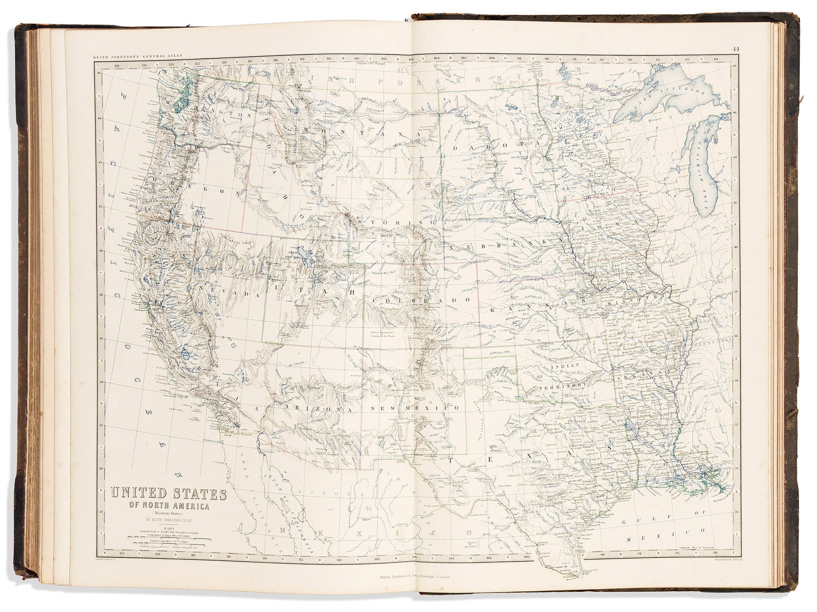 (ATLAS.) Alexander Keith Johnston. The Royal Atlas of Modern Geography. Edinburgh and London: (1 of 2)