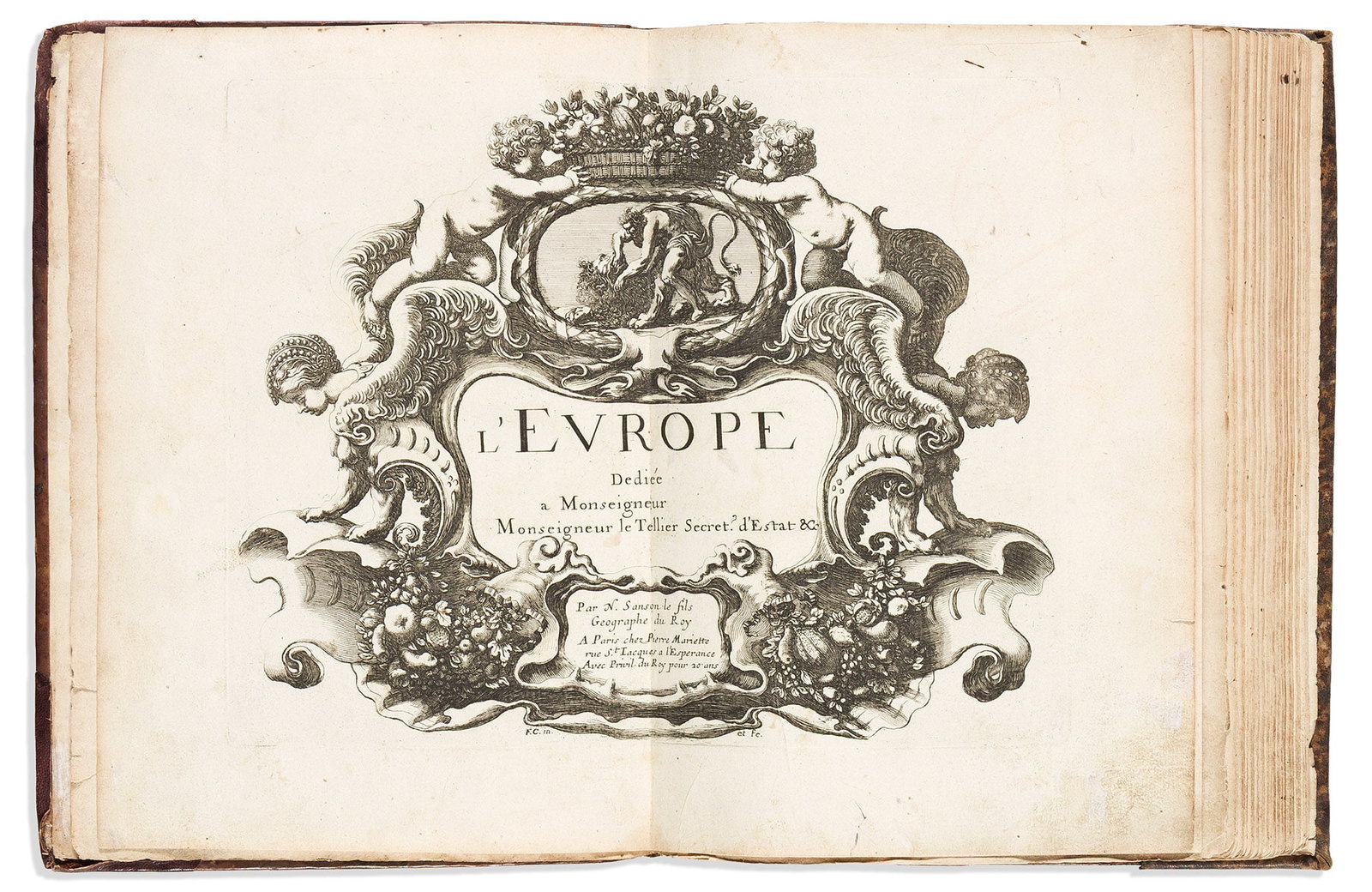 (EUROPE.) Nicolas Sanson. L'Europe. Paris, 1647 (1 of 2)