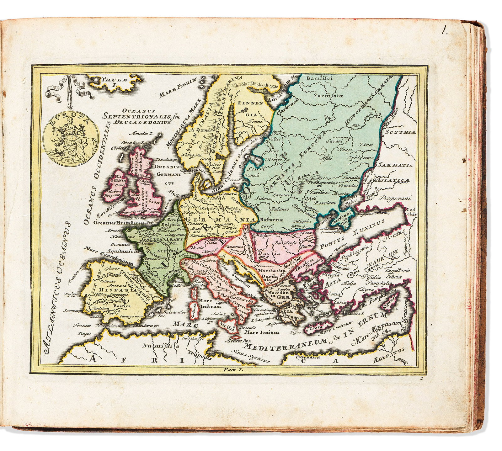 (GEOGRAPHY -- ANTIQUITY.) Christoph Weigel. [Atlas of Antiquity]. Nuremberg, circa 1720 (1 of 2)