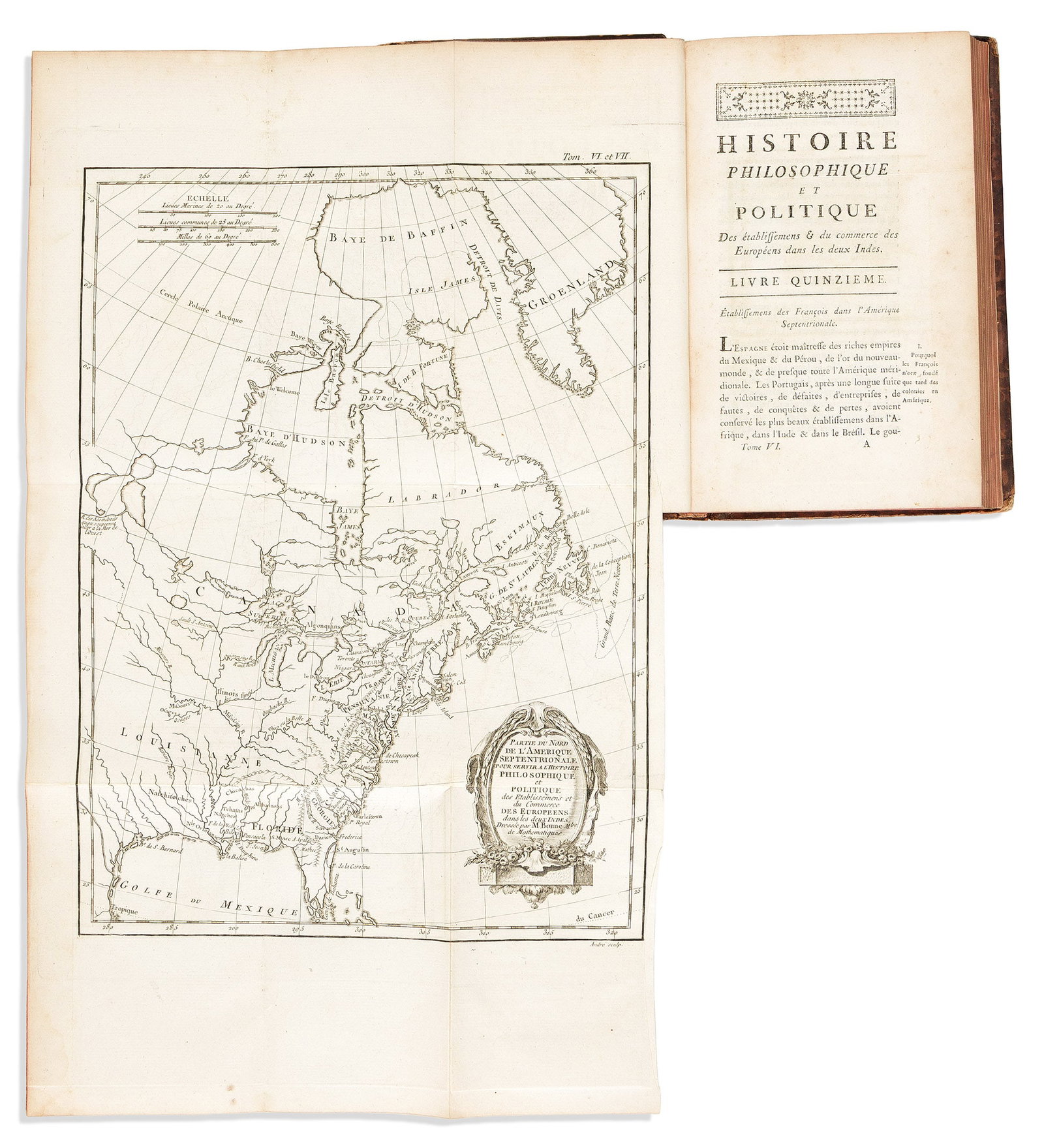 (GEOGRAPHY.) Rigobert Bonne; and Guillaume Thomas Francois Raynal. Histoire Philosophique et: (GEOGRAPHY.) Rigobert Bonne; and Guillaume Thomas Francois Raynal. Histoire Philosophique et Politique des Etablissemens & du Commerce des Europeens dans les Deux Indes. The Hague and Maastricht, 