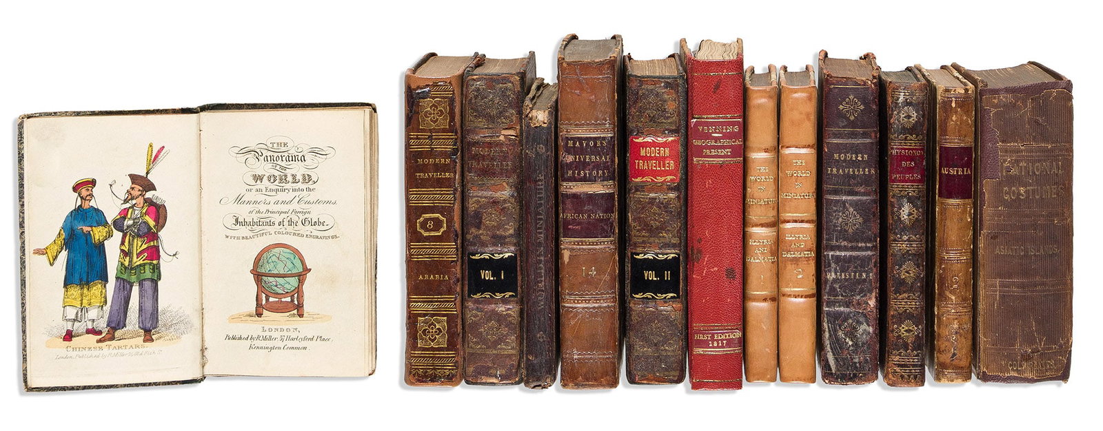 (JUVENILE.) Group of 12 nineteenth-century works on travel and international customs intended for a (1 of 1)