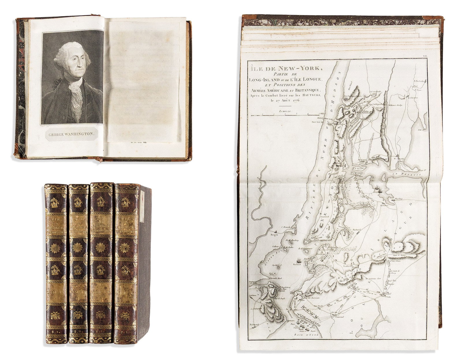 (REVOLUTIONARY WAR.) John Marshall. Vie de George Washington. Collection de Planches. Paris: Dentu, (1 of 1)