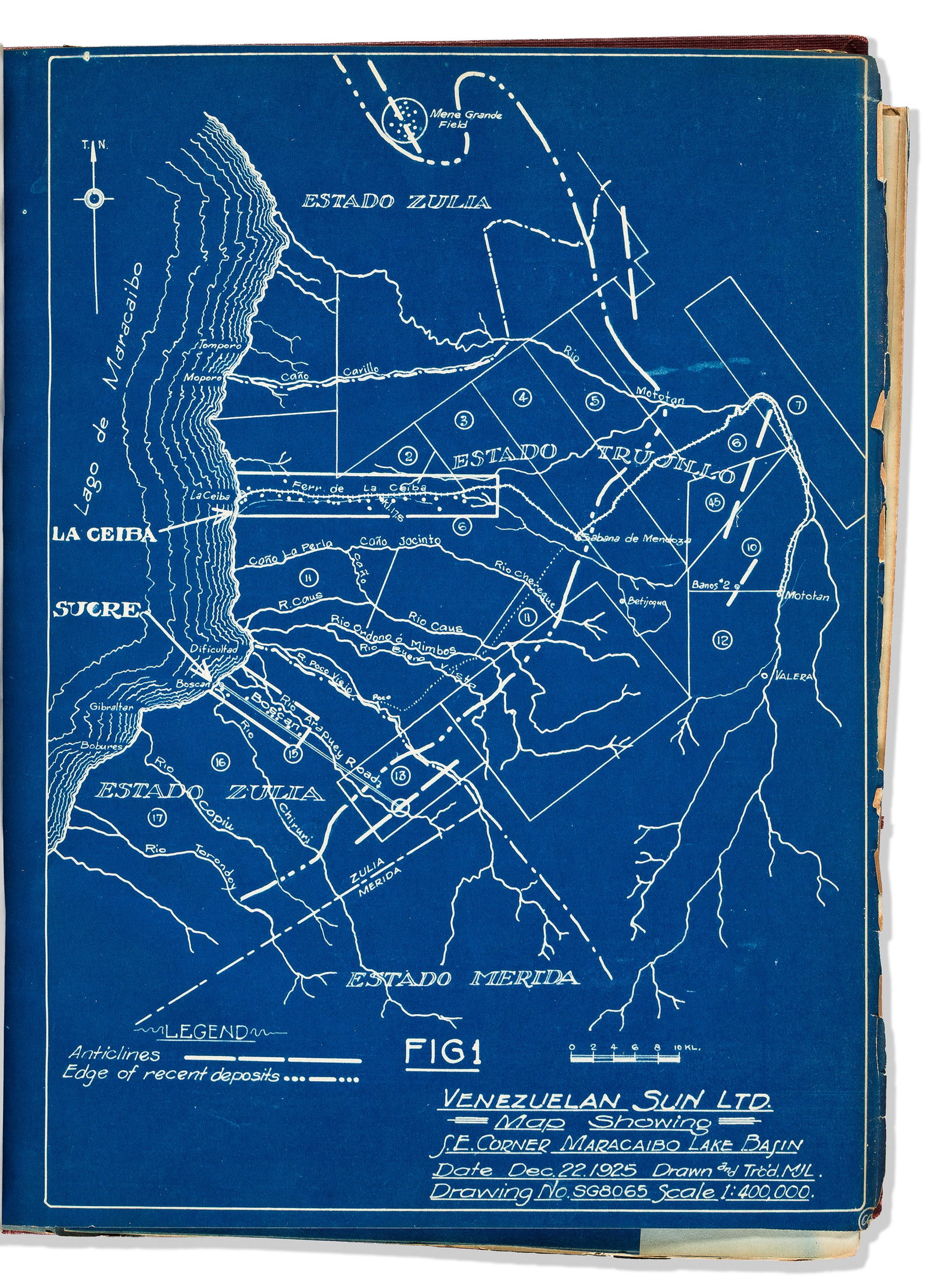 (VENEZUELA -- OIL.) Samuel Hathaway Williston. Venezuelan Sun Rotary Test Wells. La Ceiba - Sucre. (1 of 3)