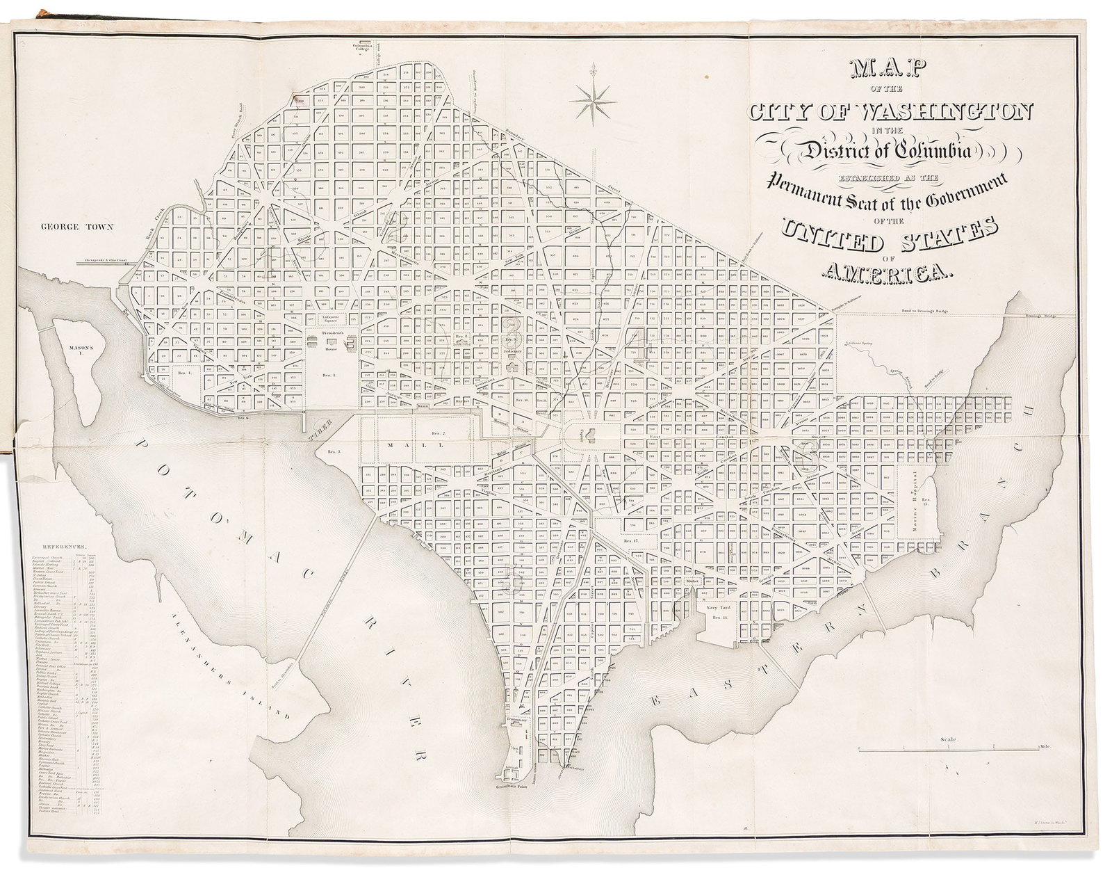 (WASHINGTON, D.C.) United States Government. Maps of the District of Columbia and the City of (1 of 1)