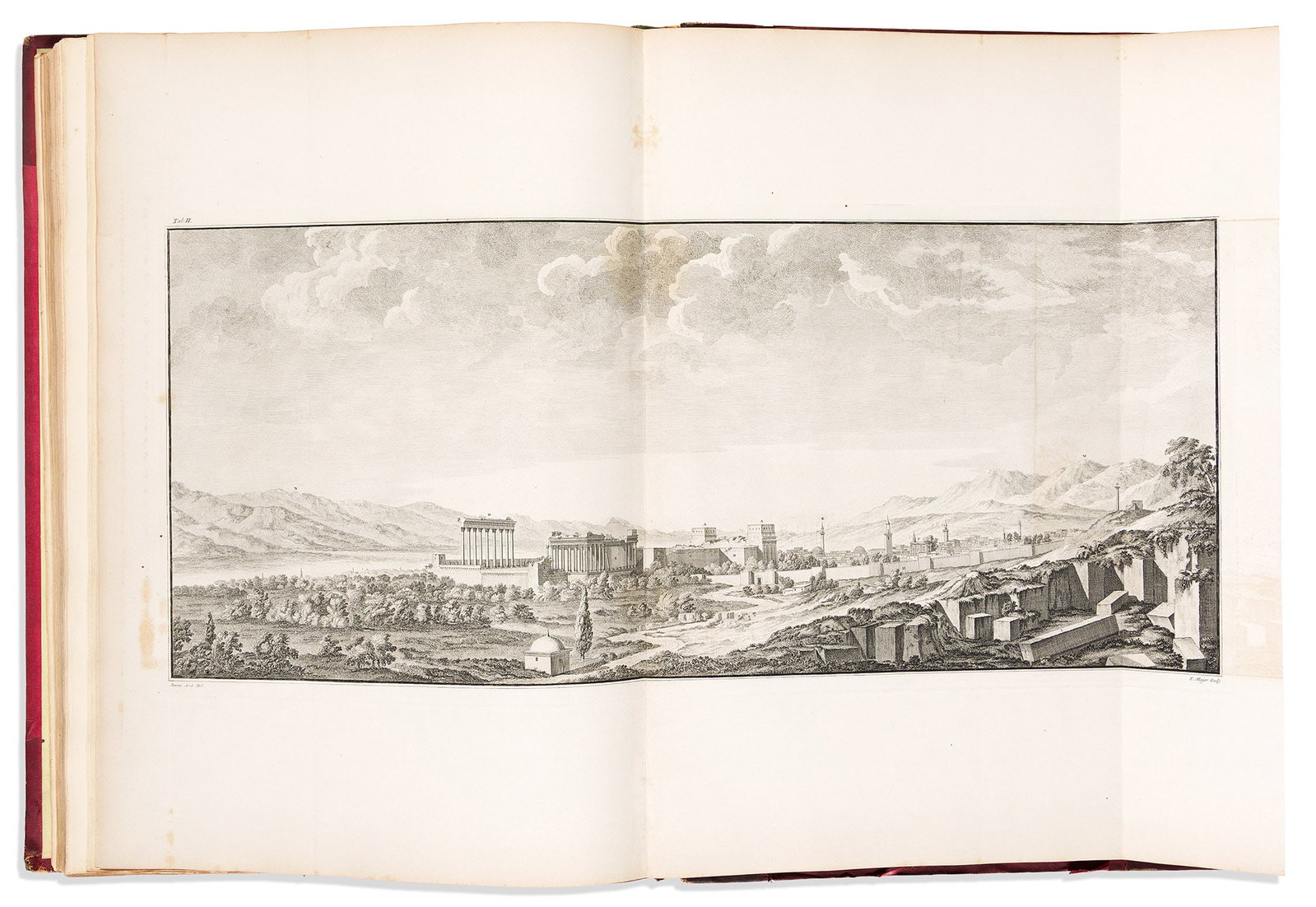 (ANCIENT ARCHITECTURE.) Robert Wood. The Ruins of Palmyra and Balbec. London: William Pickering, (1 of 2)