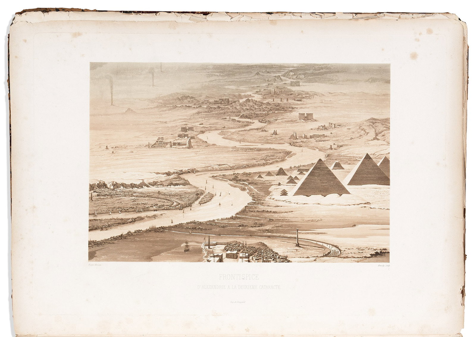 (EGYPTOLOGY.) Hector Horeau. Panorama D'Egypte et de Nubia. Paris, 1841[-1846] (1 of 3)