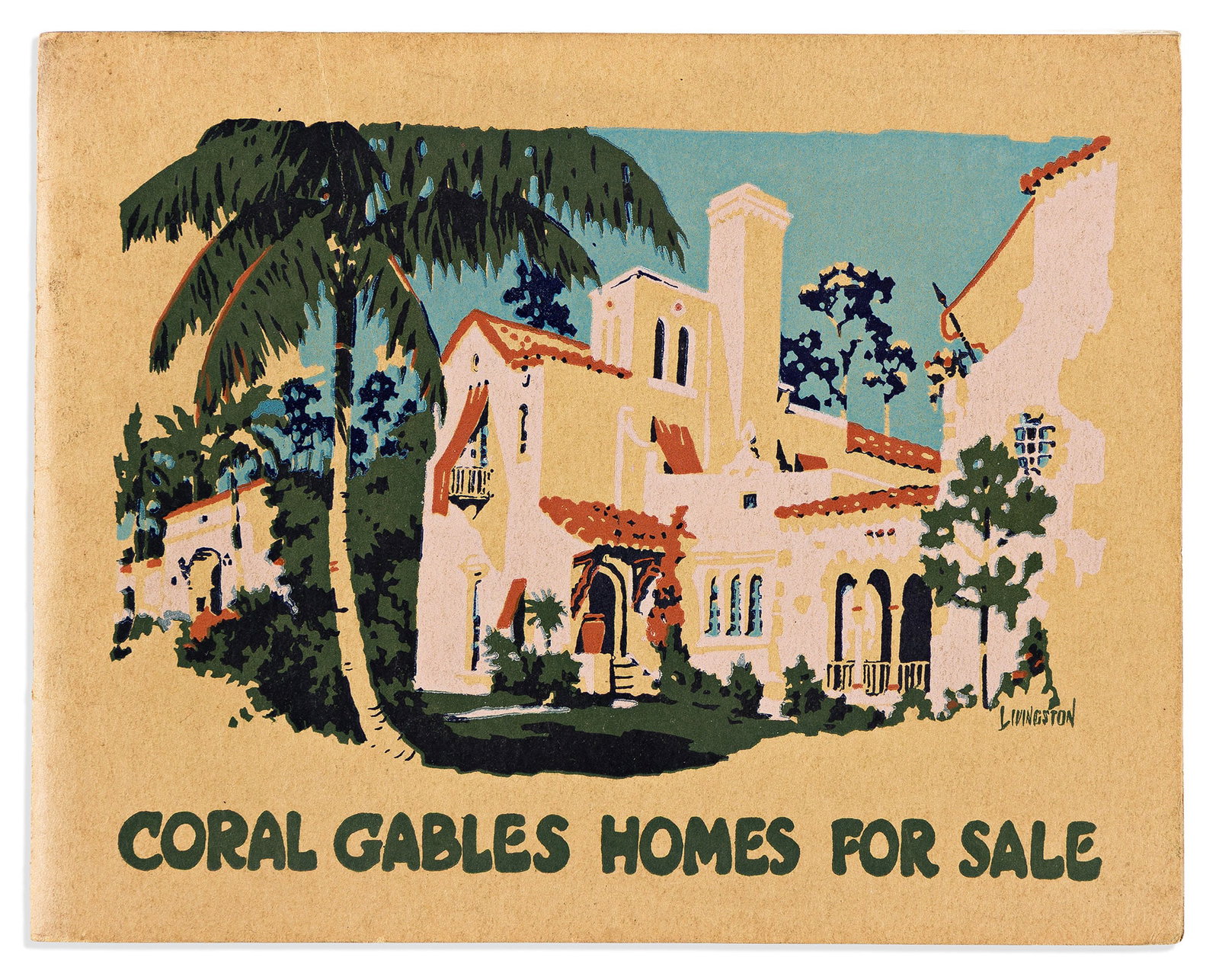 (MIAMI -- REAL ESTATE.) George E. Merrick; and Dammers & Burnes. Coral Gables Homes for Sale. Miami, (1 of 2)