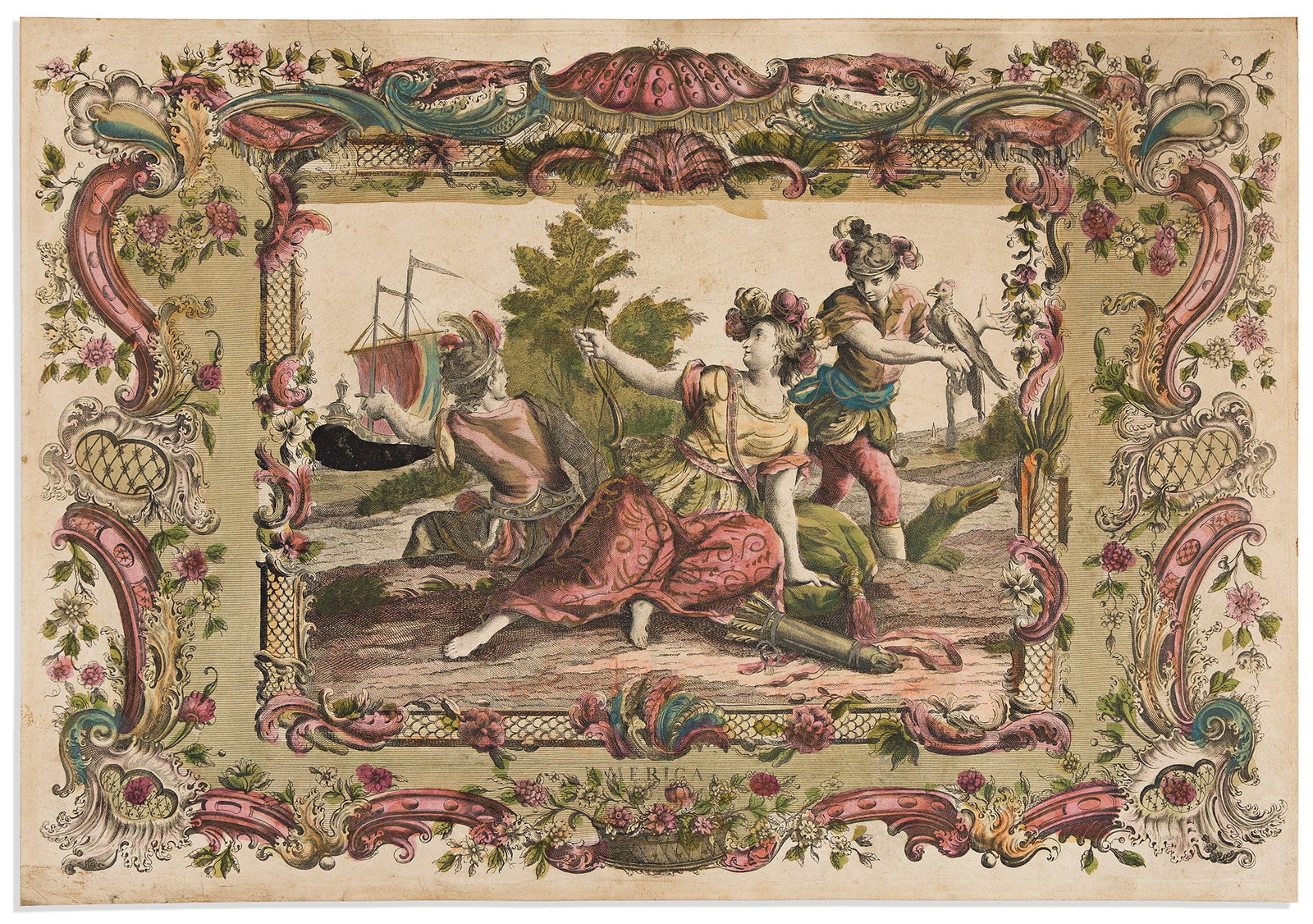 (ALLEGORY.) America. Paris, circa 1750 (1 of 1)