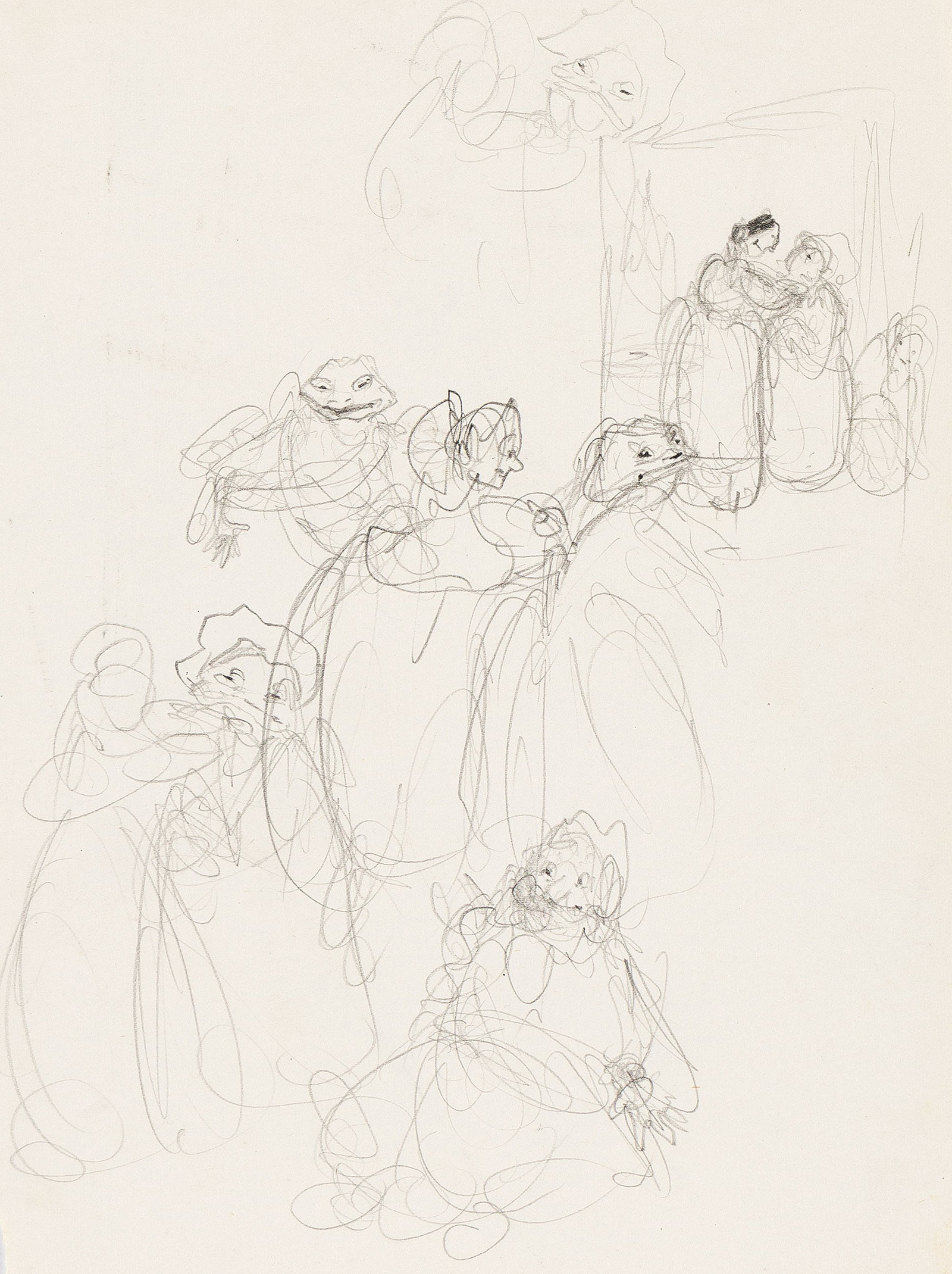 Arthur Rackham, (1867-1939), Toad and the Gaoler's Daughter. Circa 1937. (1 of 2)