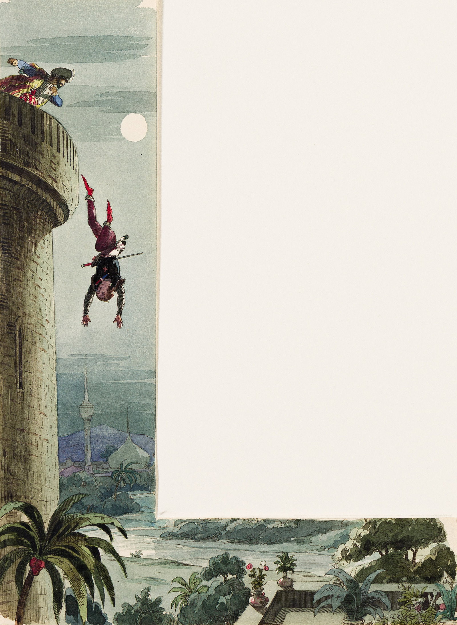 Richard Doyle, (1824-1883), Pictorial border for Pecopin and Bauldour. Circa 1840. (1 of 1)