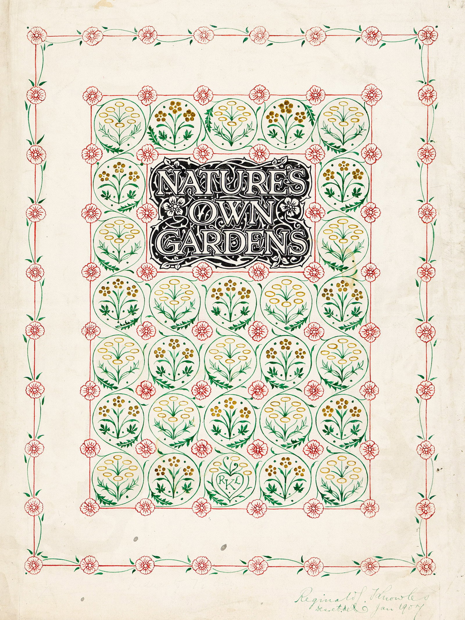 Reginald Lionel Knowles, (1879-1950), Nature's Own Gardens. 1907. (1 of 2)
