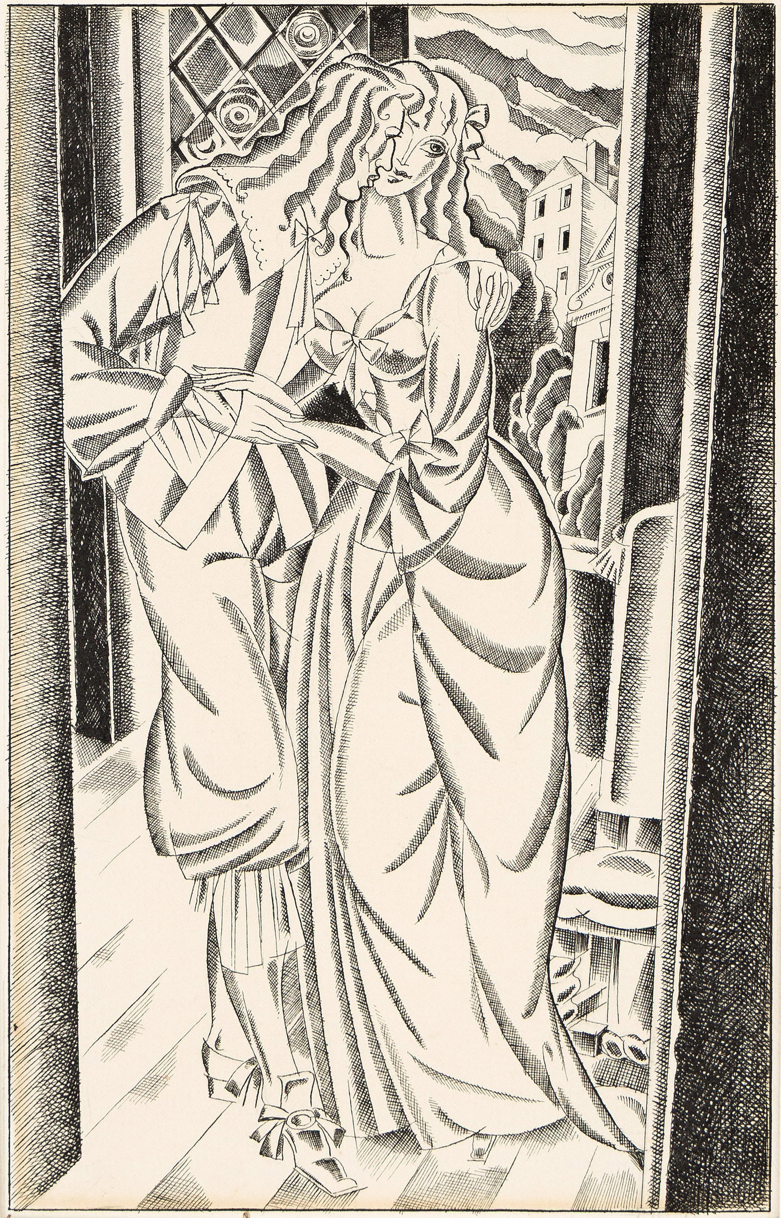 John Austen, (1886-1953), "And then having me in his arms, he kissed me three or four times." 1929. (1 of 1)