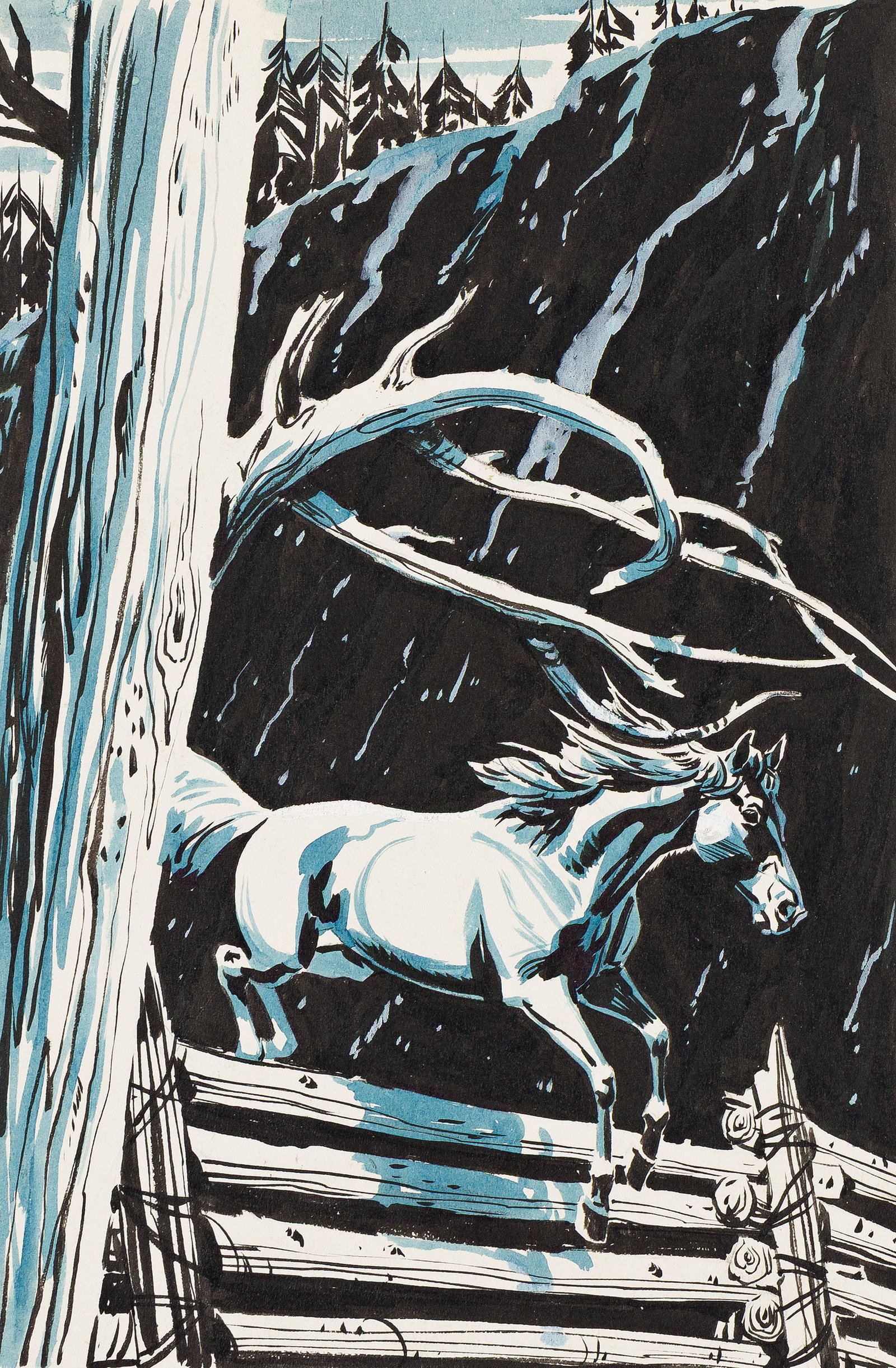 H. Lawrence Hoffman, (1911-1977), Silver. Circa 1950. (1 of 2)
