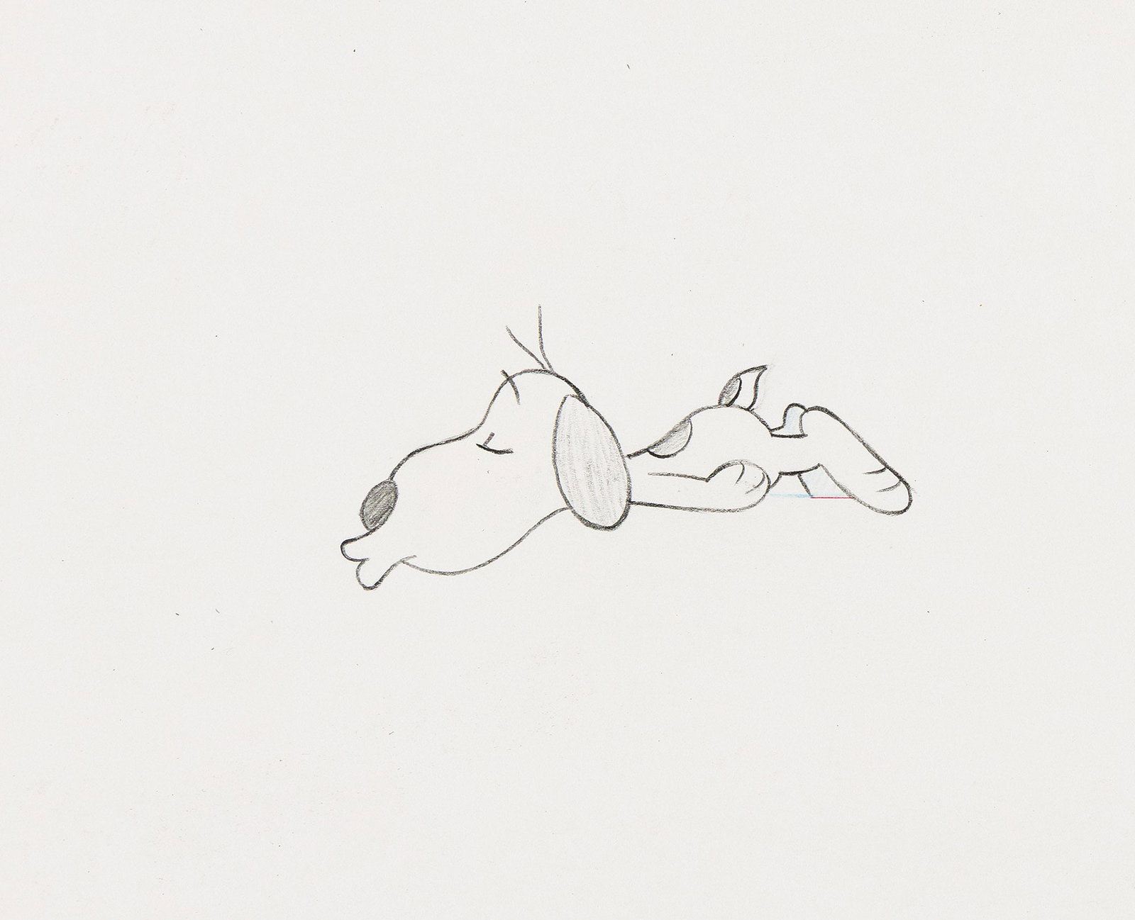 Peanuts / Charles Schulz / Bill Melendez Productions, Snoopy The Musical animation drawing. 1988. (1 of 2)
