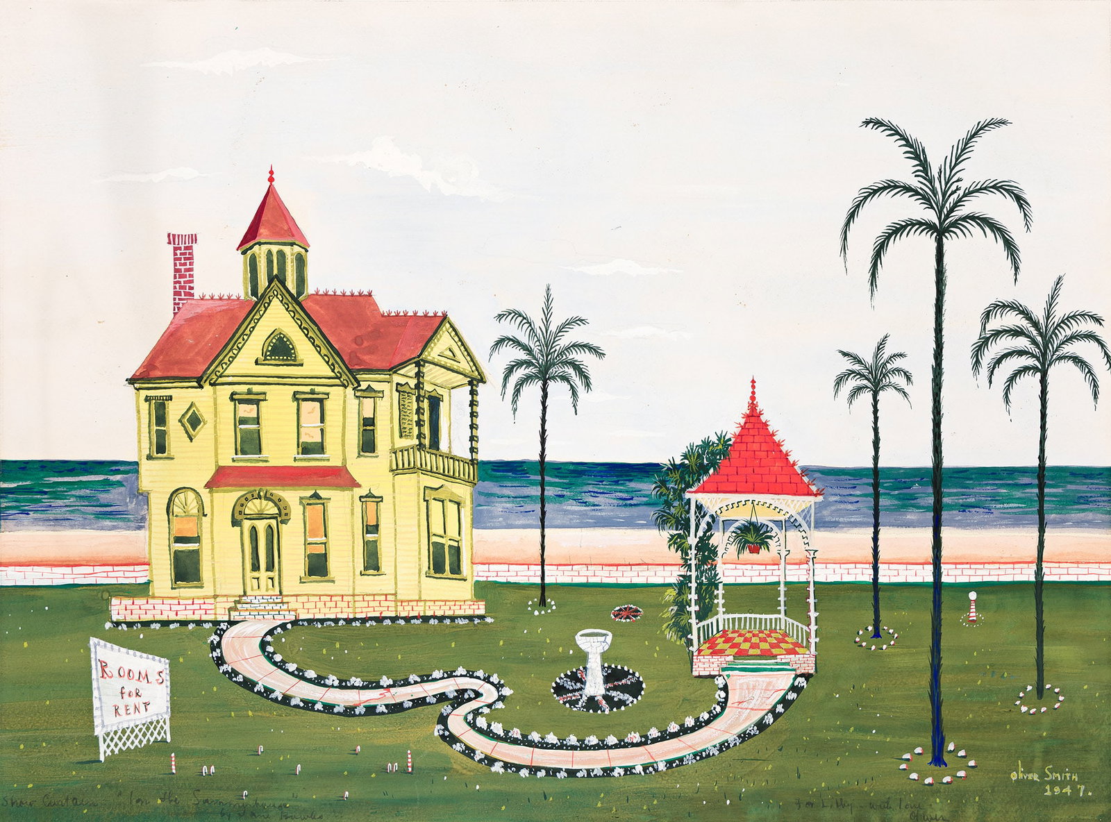 Oliver Smith, (1918-1994), Show curtain for In The Summerhouse. 1947. (1 of 1)