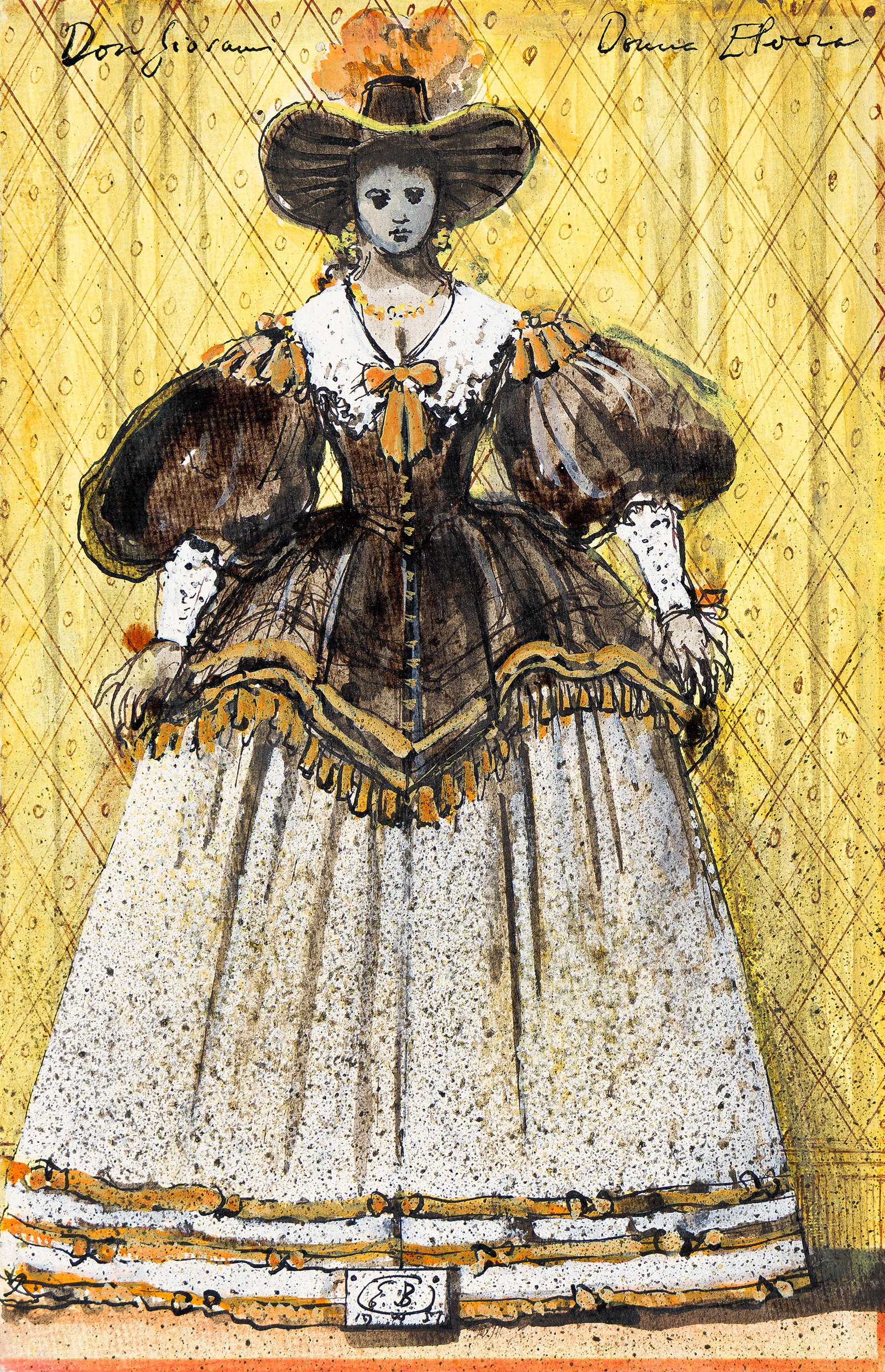 Eugene Berman, (1899-1972), Don Giovanni: Donna Elvira. 1957. (1 of 1)