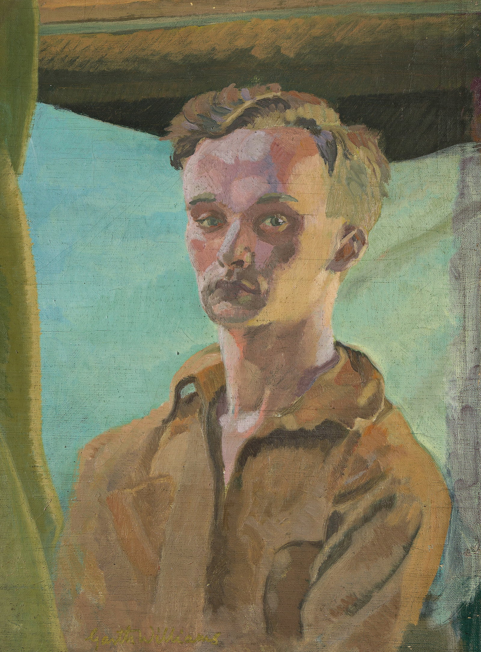 Garth Williams, (1912-1996), Self-portrait, age 18. 1930., Oil on canvas., 20 1/2 x 15 1/2 in. (52.1 (1 of 1)