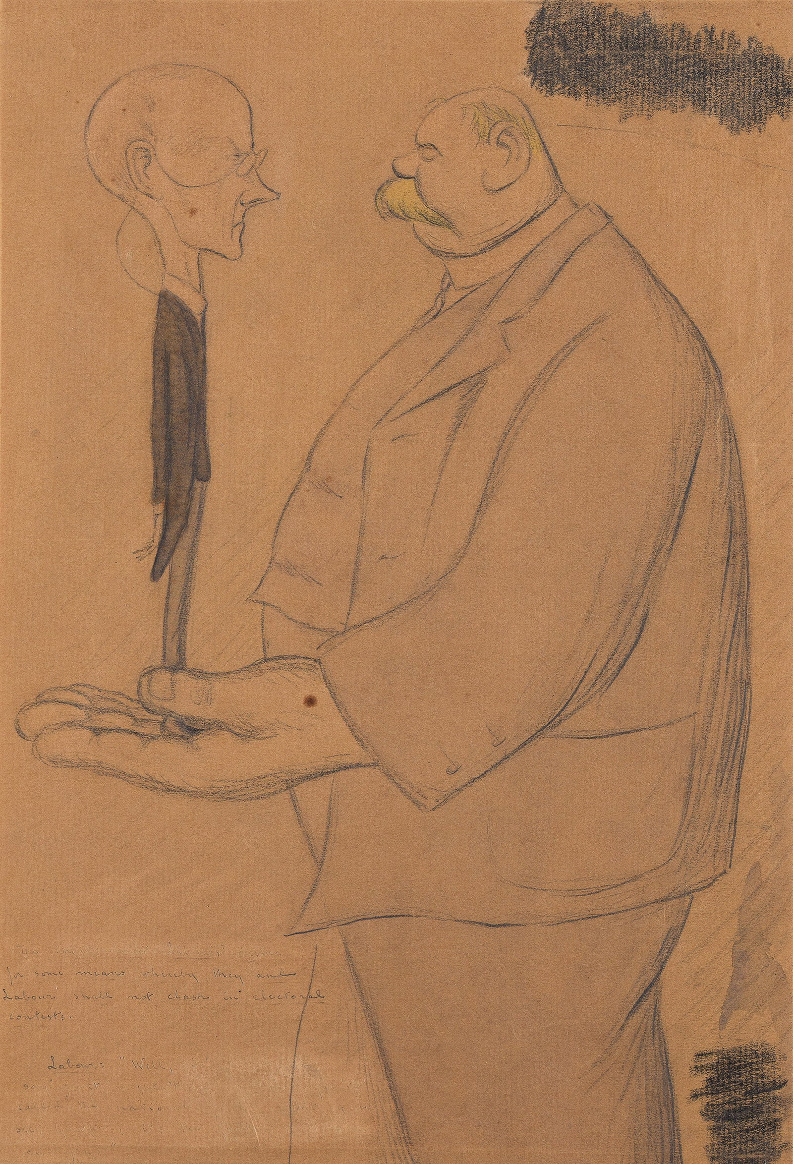 Max Beerbohm, (1872-1956), Labour. Circa 1920. (1 of 1)