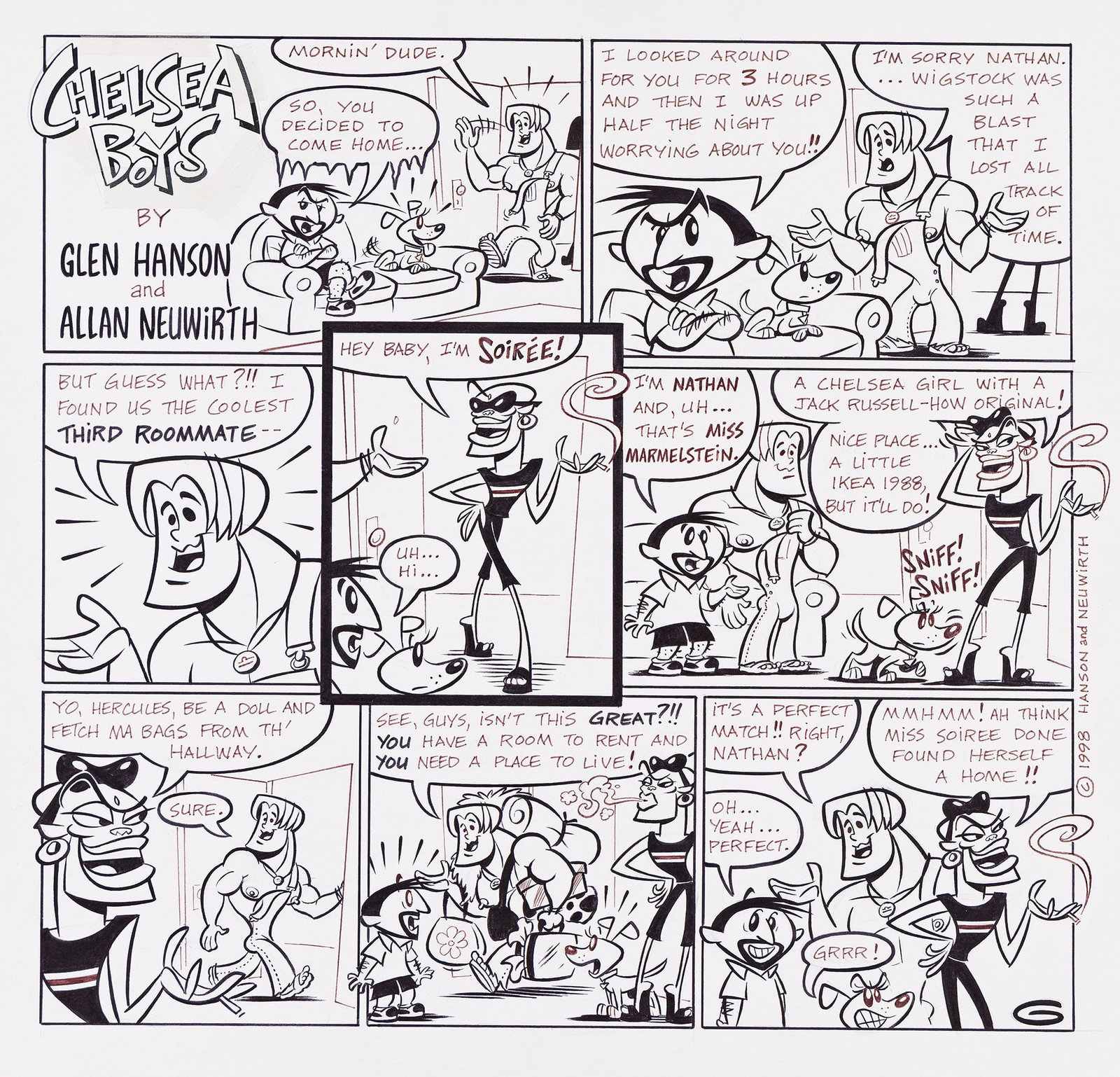 Glen Hanson and Allan Neuwirth, Chelsea Boys #5, I'm Soiree, Baby! 1998. (1 of 1)