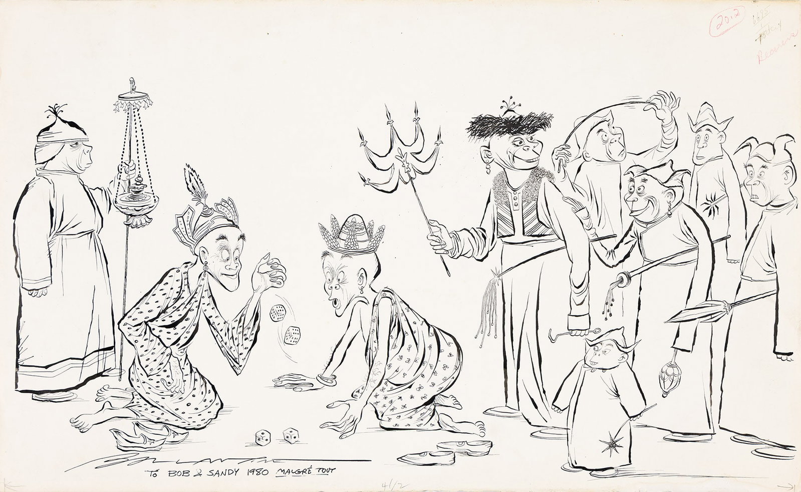 Bill Ballantine, (1910-1999), "Taking the rap for everybody." Circa 1950. (1 of 2)