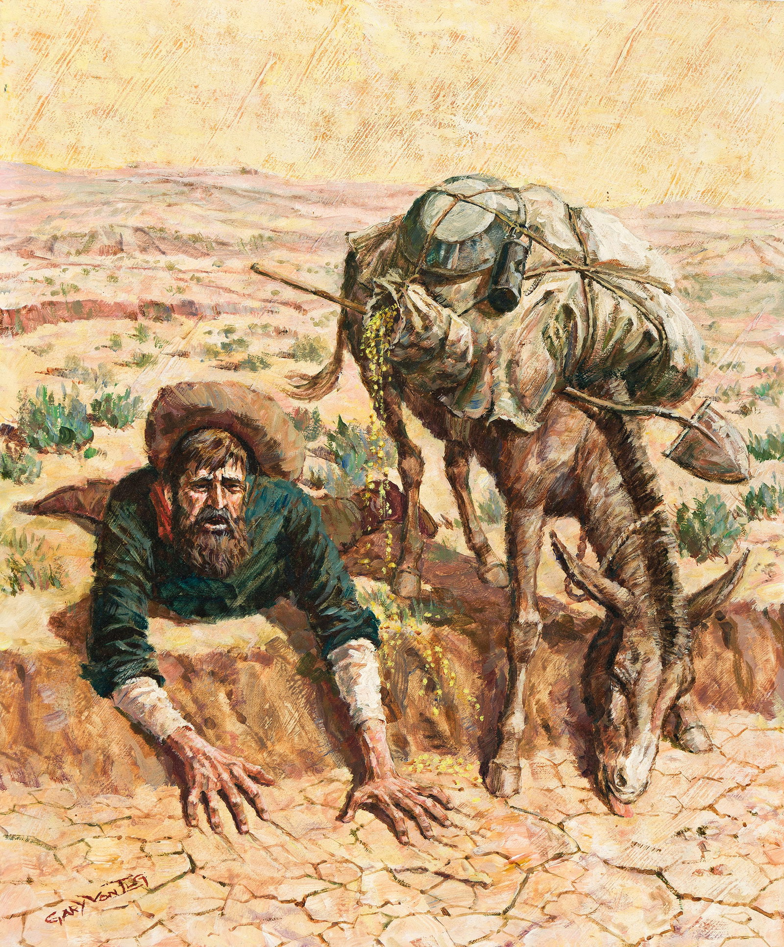 Gary Von Ilg, (1938-2019), Los Tres Amigos Diggings. 1970. (1 of 1)